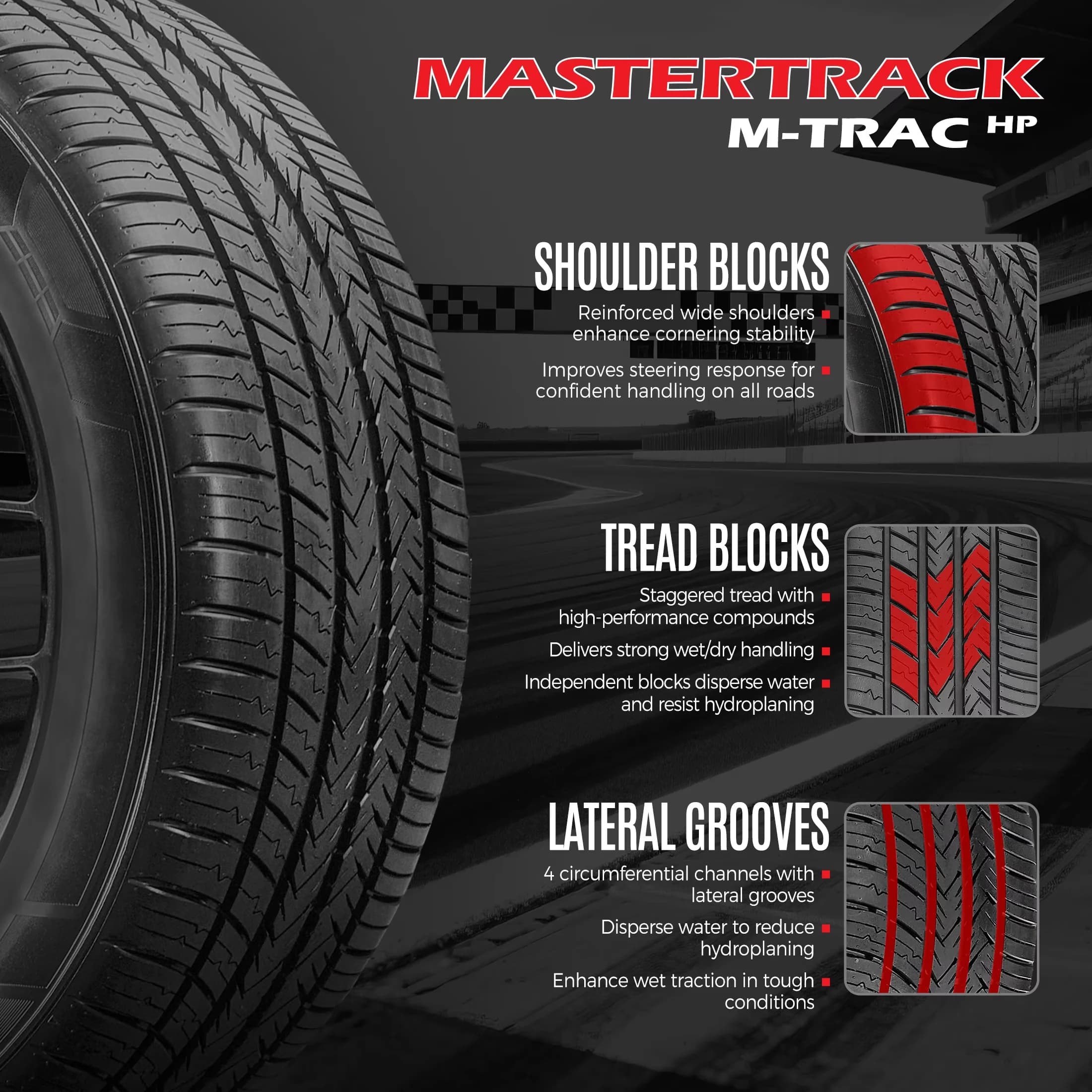 Suv Tire Versatile with 96V, Fits Multiple Makes And Models - 50R17 - Modern Design Model 7D2A1F