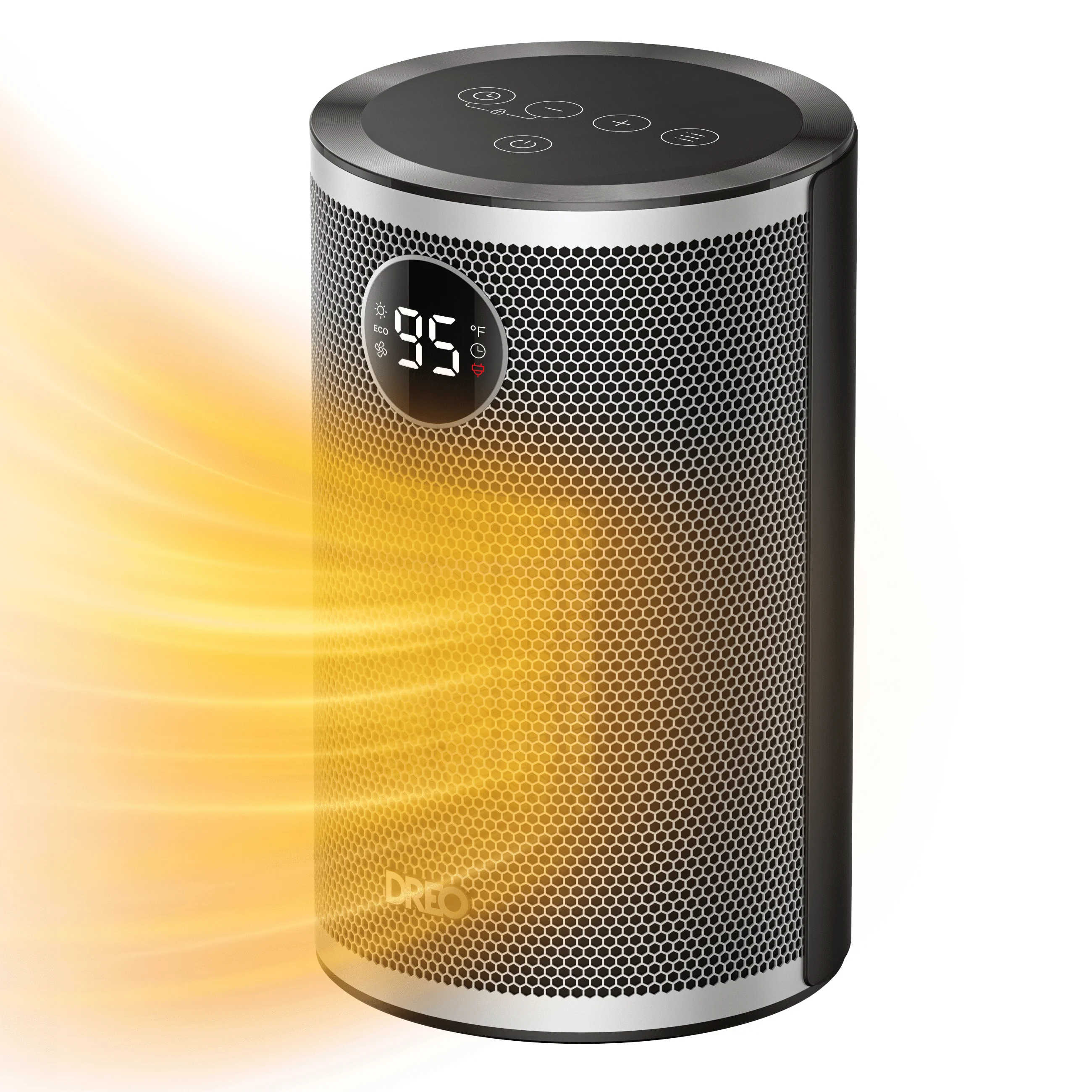 Professional Portable And Electric Space Heater with 1500W, Child Lock - Black for Home Model 4CEDD3