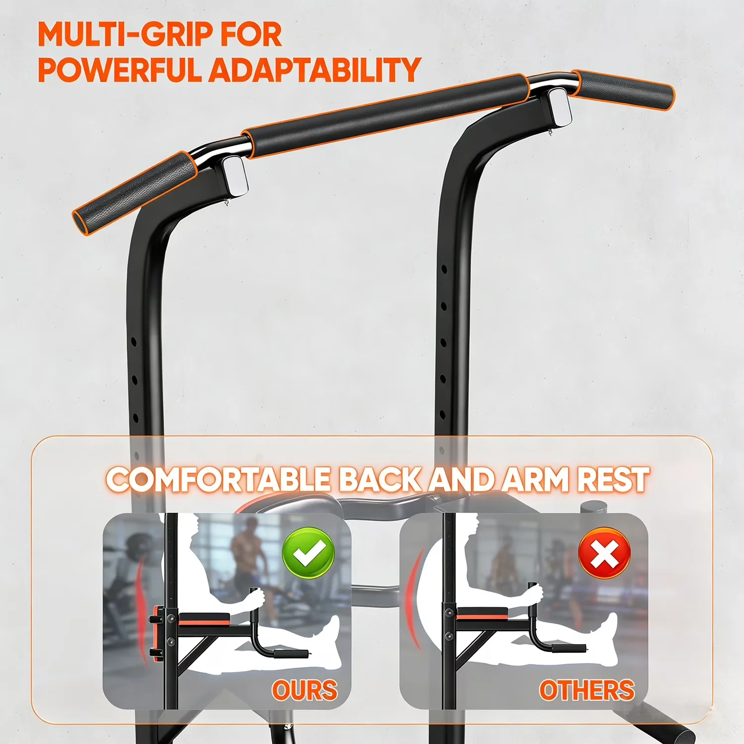 Premium Home Gym with Adjustable Height - Steel, Wood, Epe Filling, Pu for Home Model AB1741
