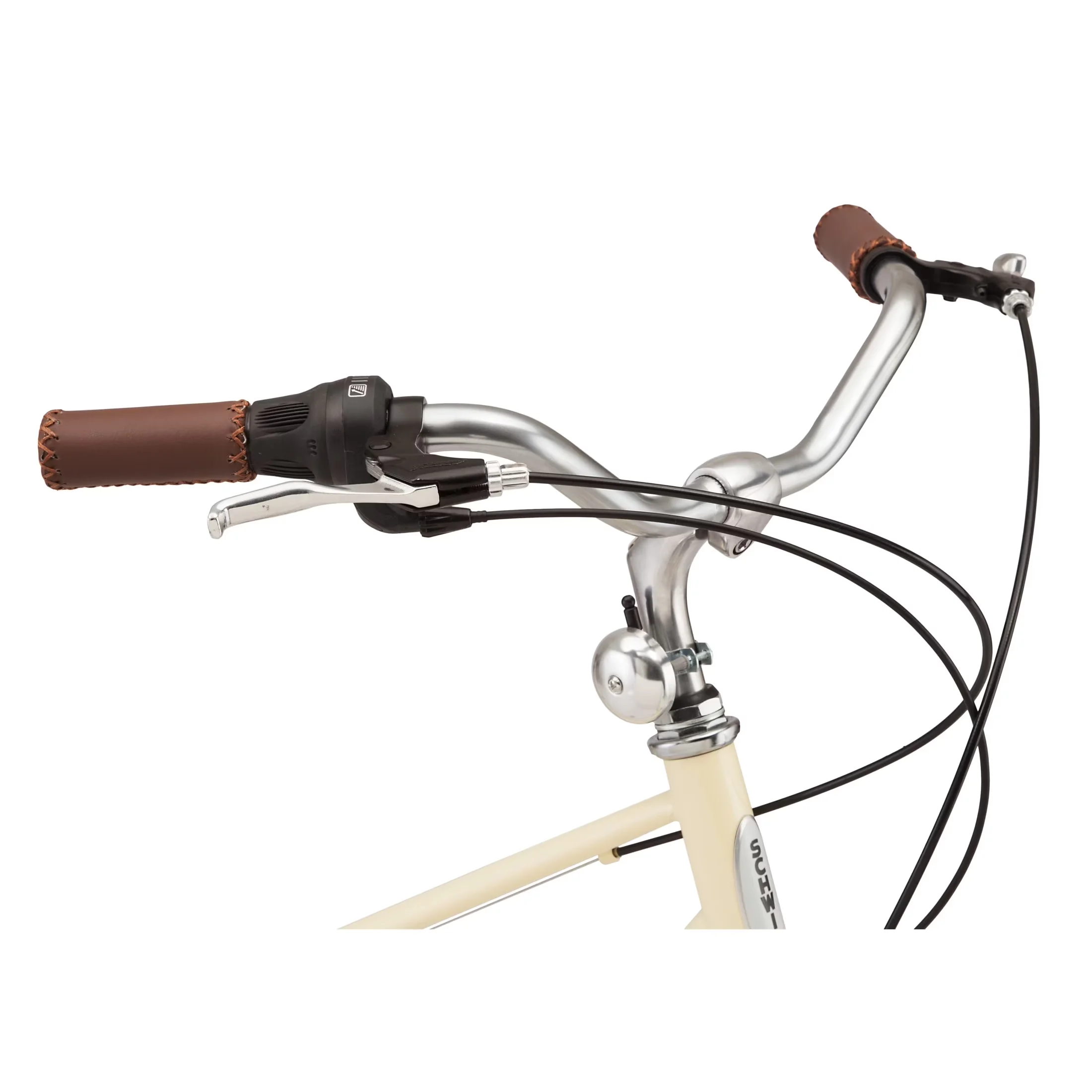 Premium Mountain Bike with Adjustable Seat Height, Admiral 700c Adult Hybrid, 7 Speed - Off-White Model 0B3D9C