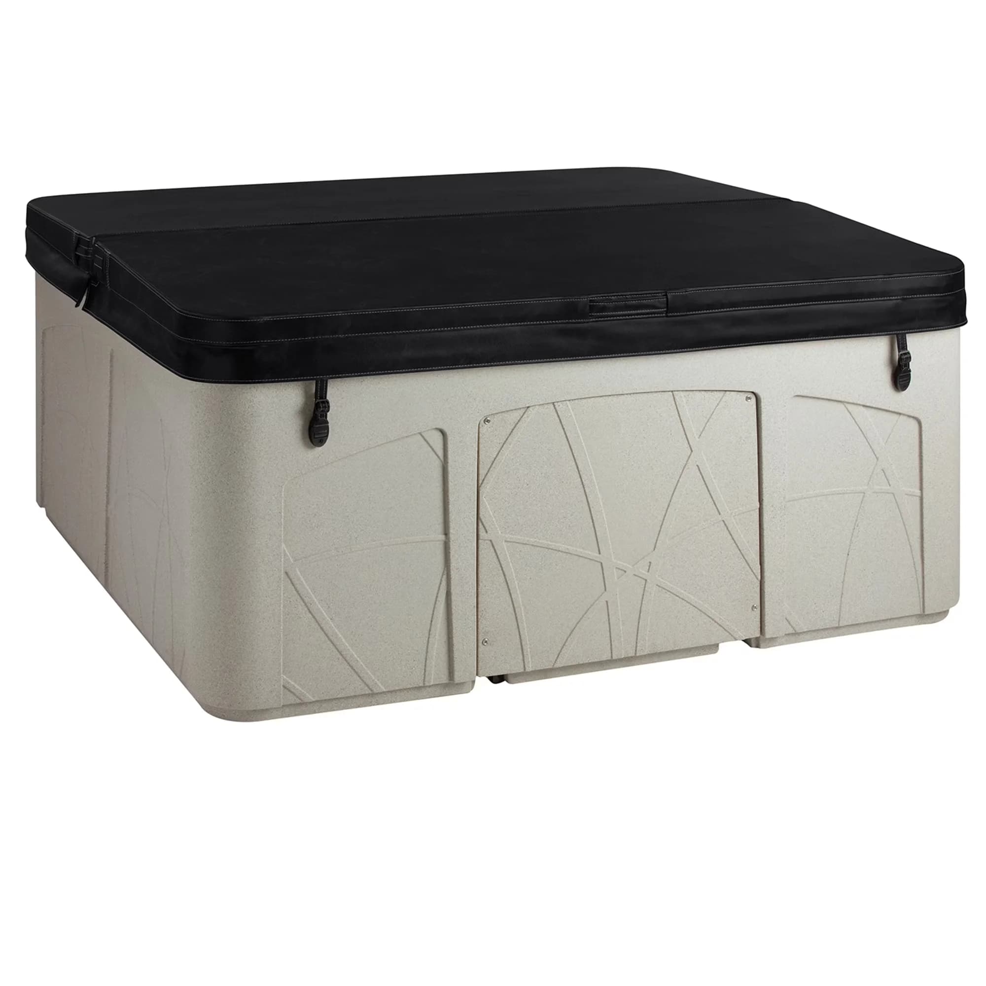 Compact Hot Tub with Insulated, Led Display, Rotomolded - Beige LS350DX Model 8EBB1E