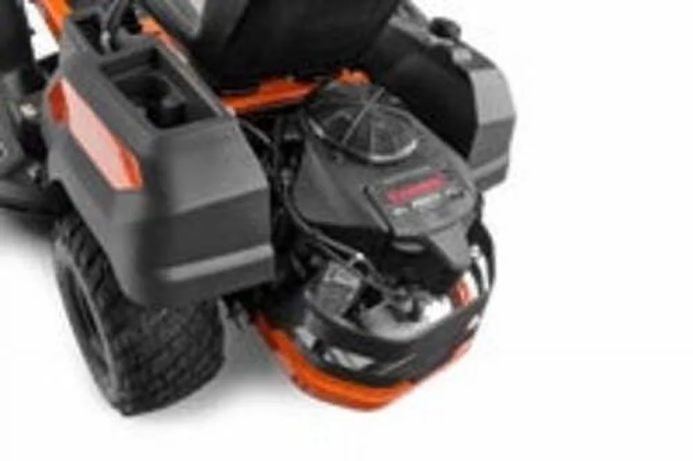 Quality Riding Lawn Mower with Headlights, High-back seat with armrests, LED Headlight - Model D3FCD0