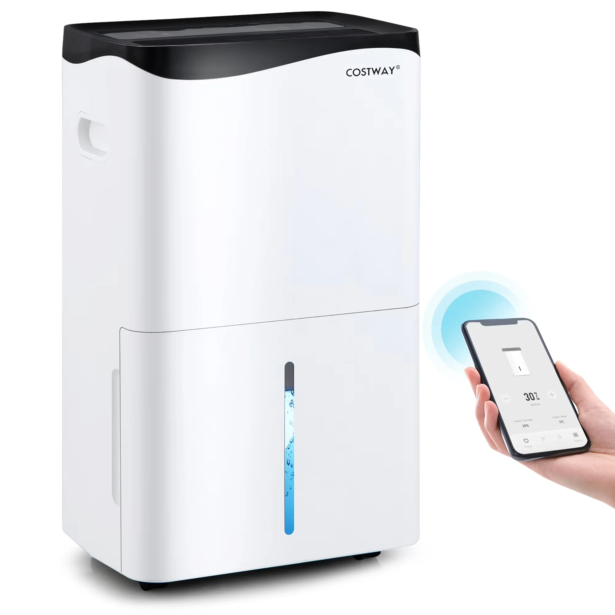 Professional Dehumidifier with Energy Efficient, Variable Speed - White Model AABC13