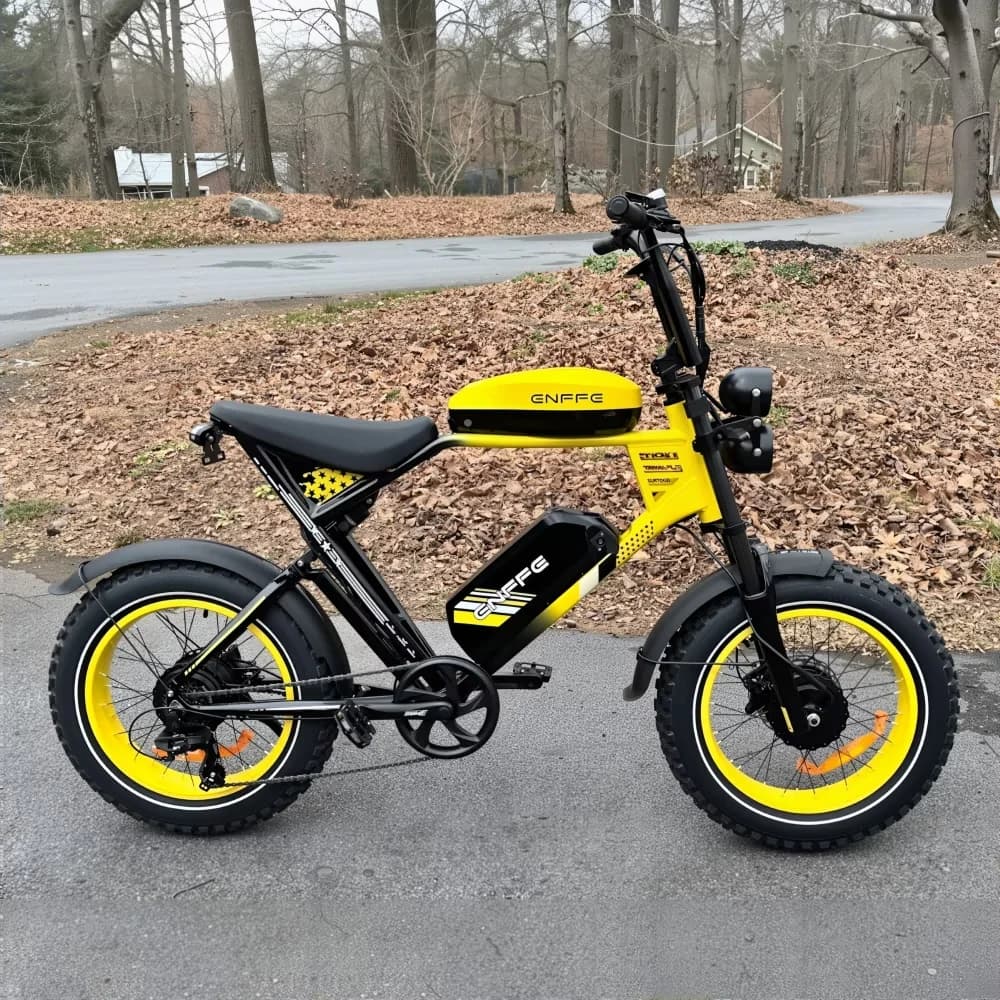 Innovative Electric Bike with Battery, 3000W, 48V - Yellow for General Purpose Model 0413D4