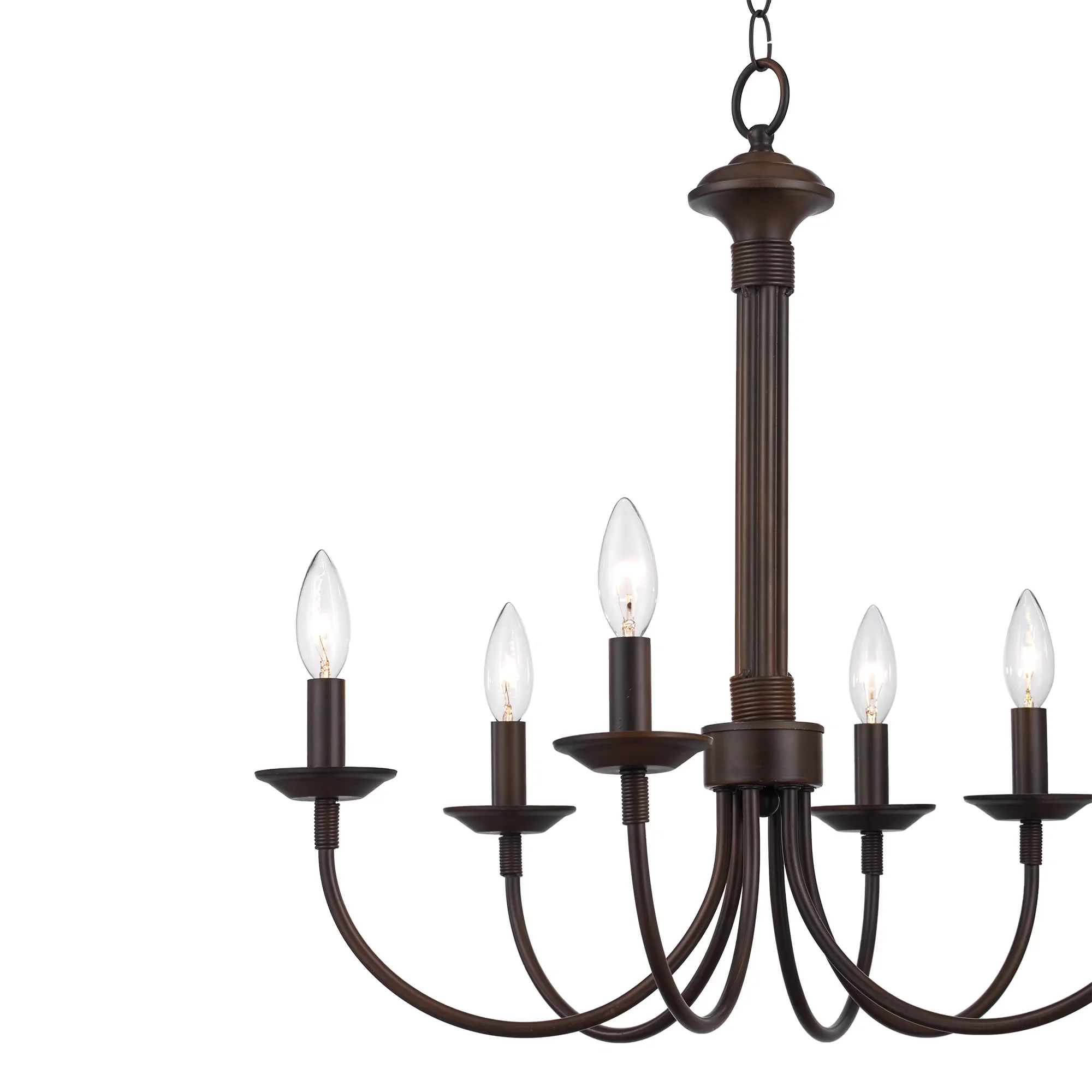 Quality Ceiling Lights Fixture with Incandescent, Traditional - Bronze Metal Model 46E315