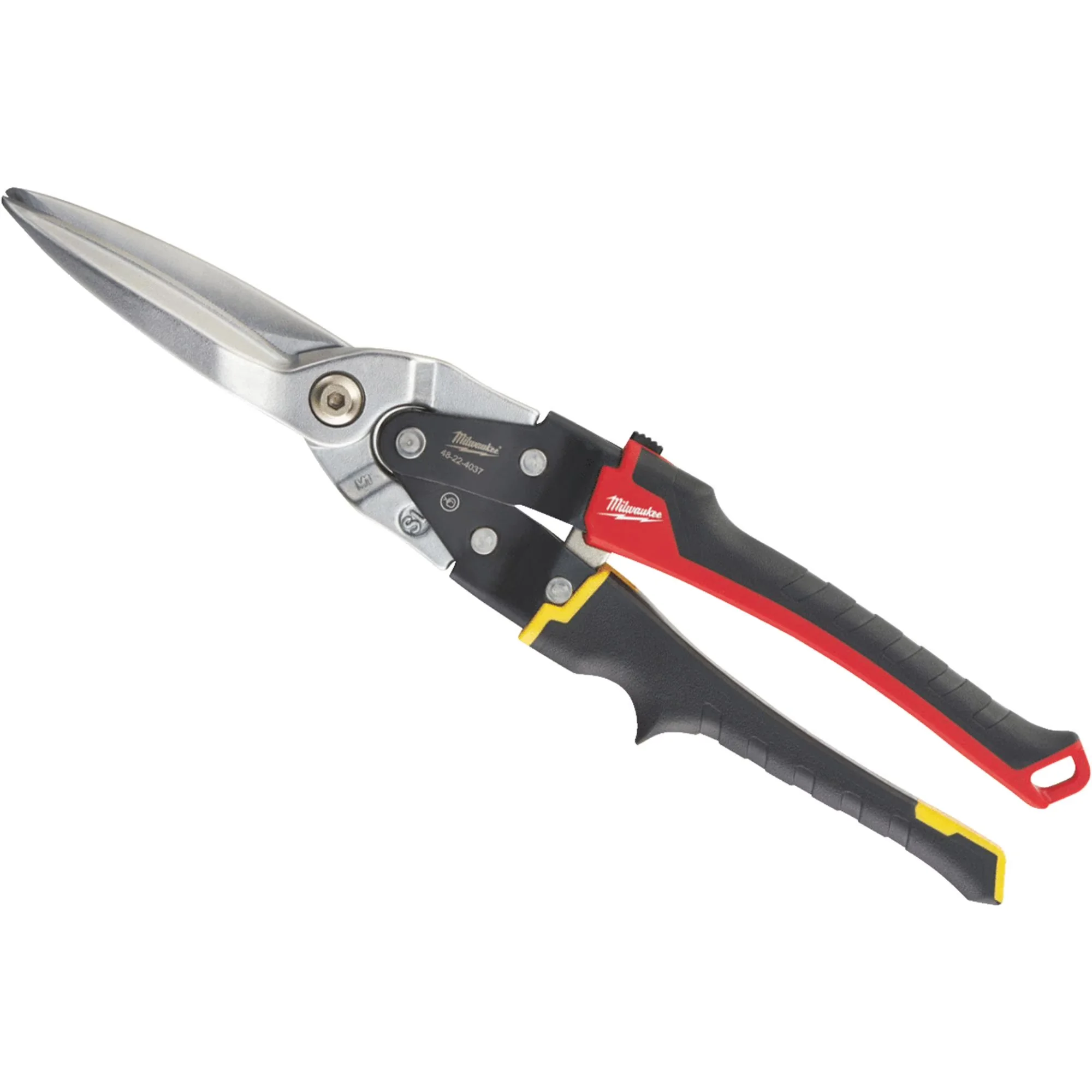 Premium Hand Tool with Ergonomic Handle, Aviation Snips - Yellow Pack of 1 Model 83D868