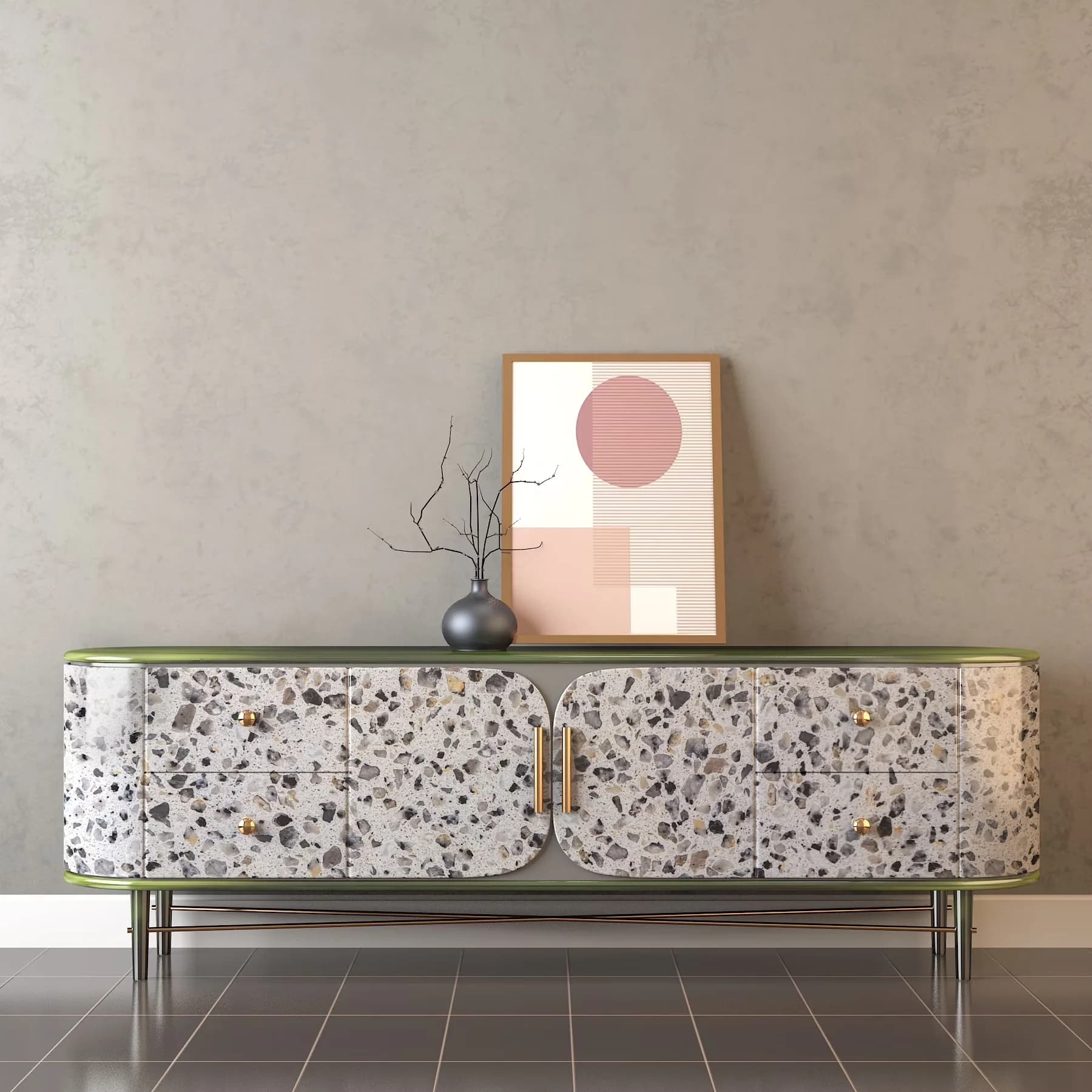 Quality Wallpaper with Waterproof - Gray Vinyl for Kitchen, Bathroom X15 Model FE80D4
