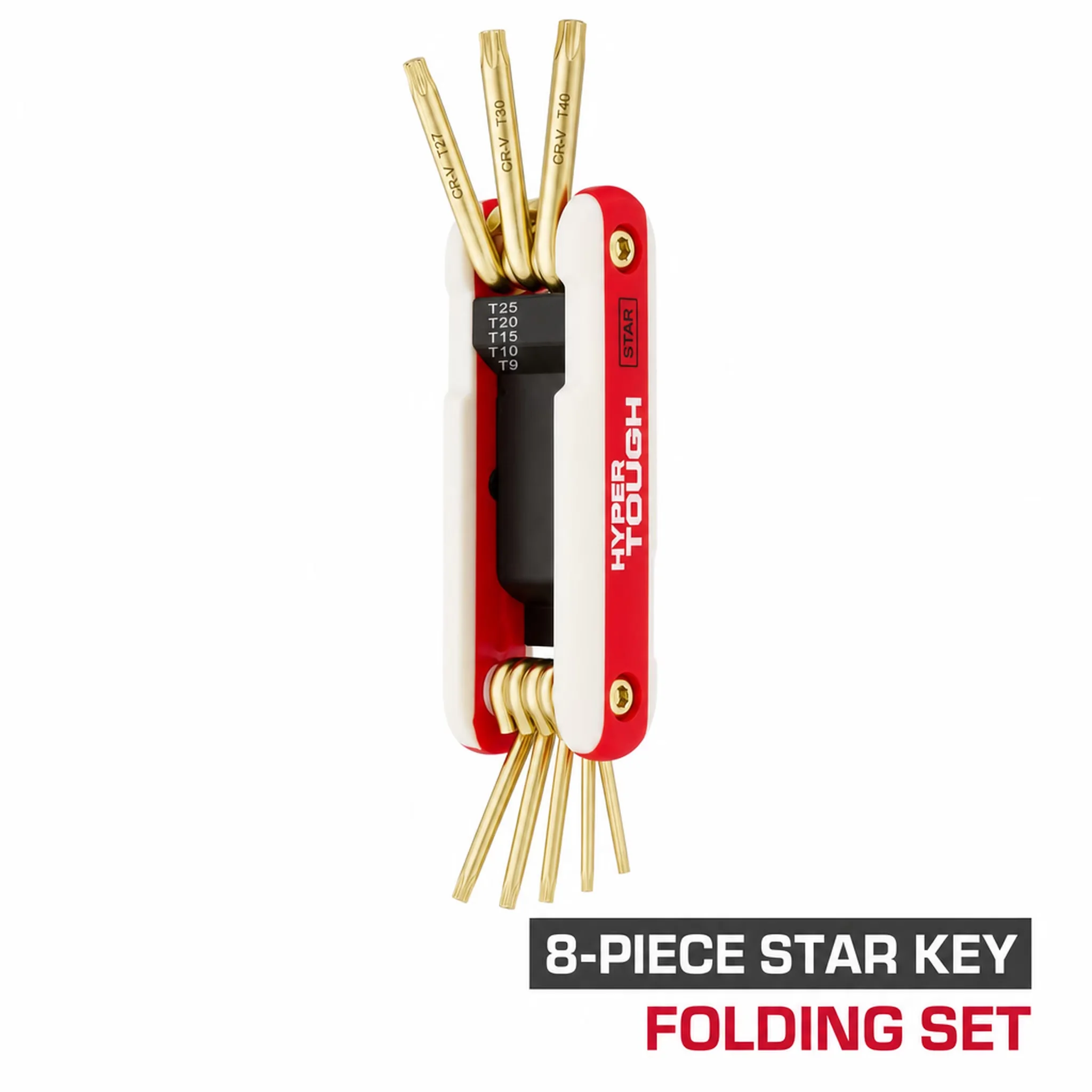 Hand Tool Professional with Heavy-Duty, Folding, Heavy-Duty Folding Star Hex Key Set - Model 1DC97E
