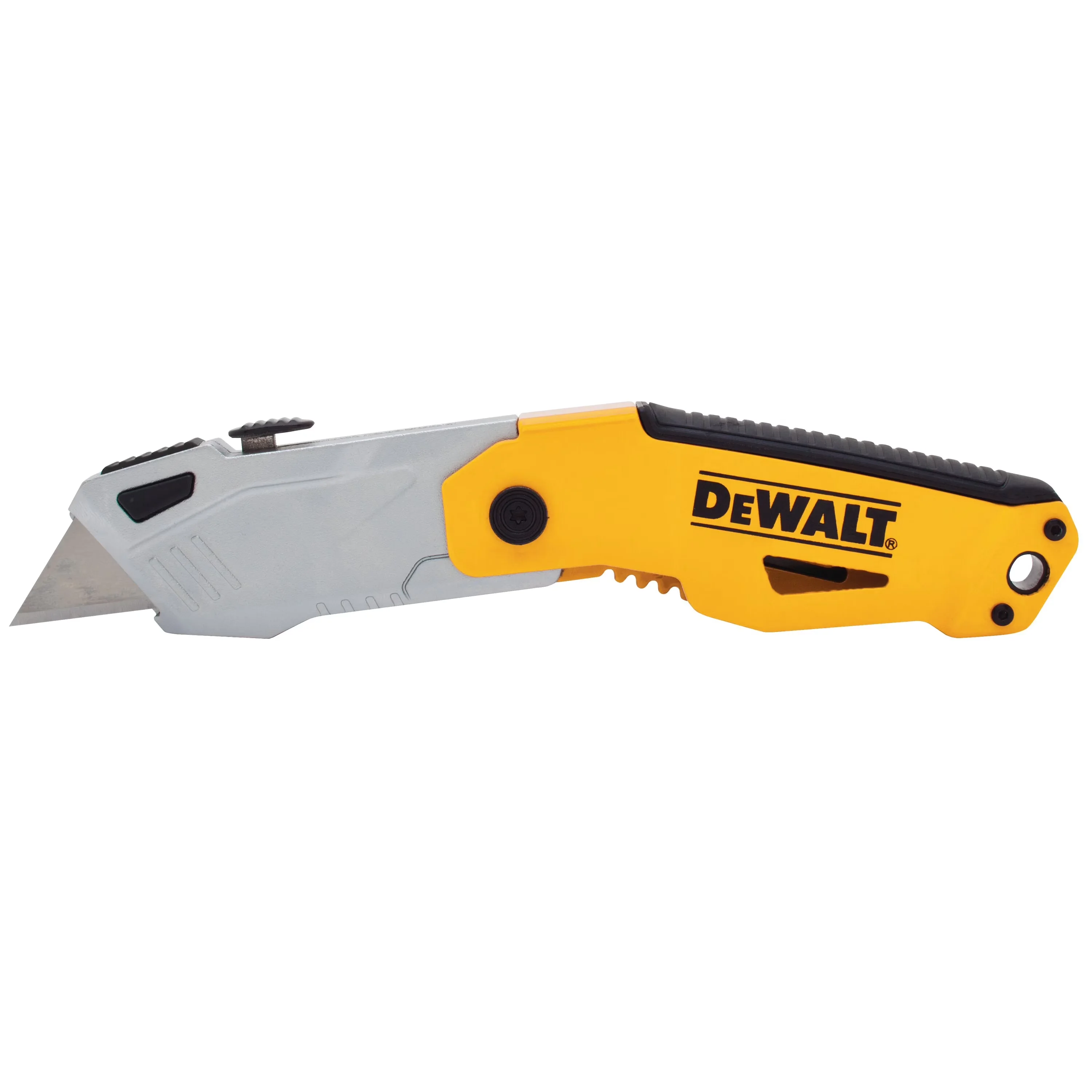 Innovative Hand Tool with Folding, Folding Retractable Auto-Load Knife - Black Model A4A366