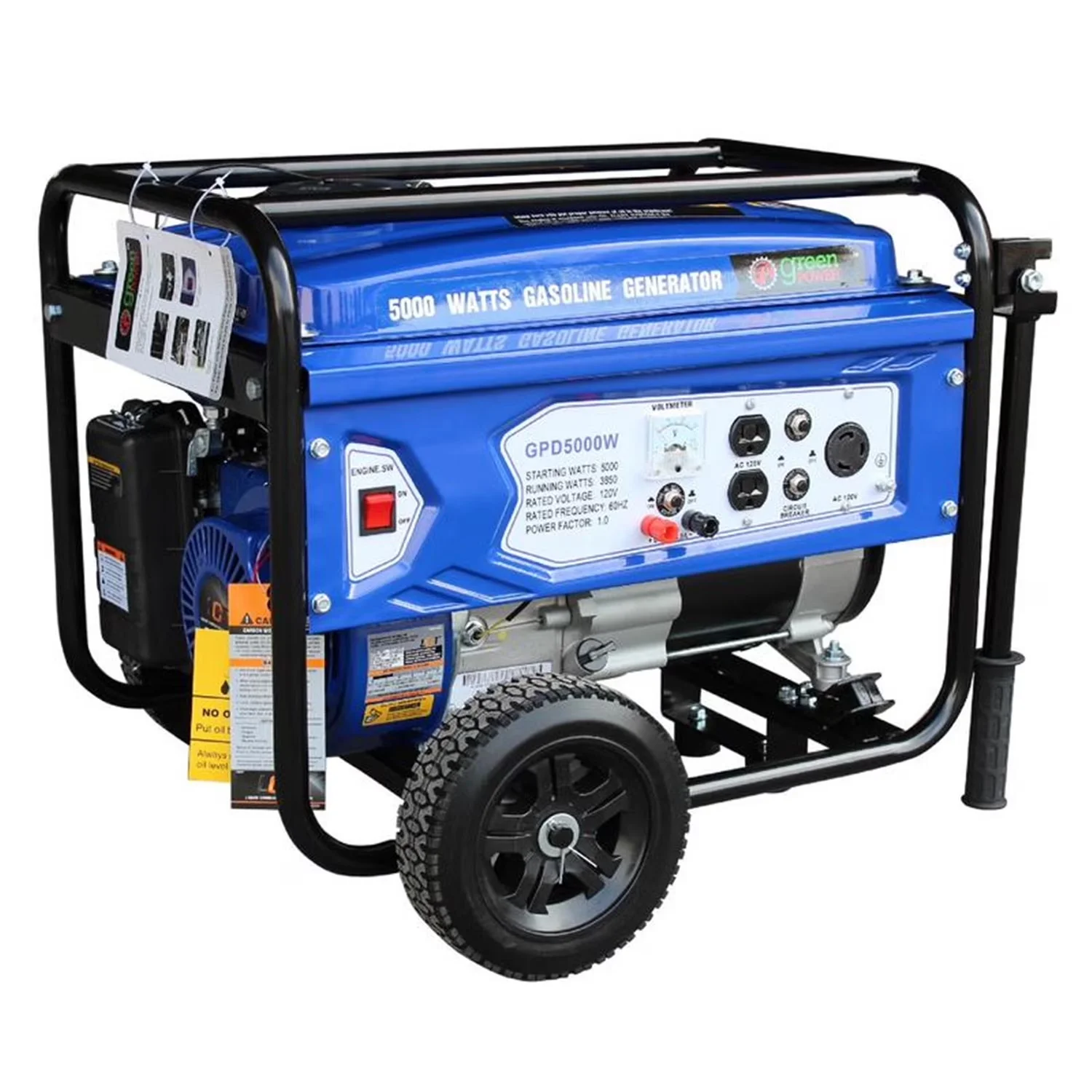 Modern Generator with 5000W, Starting Wattage: 5000, 223cc - 5HP - Traditional Style Model BB3CC0