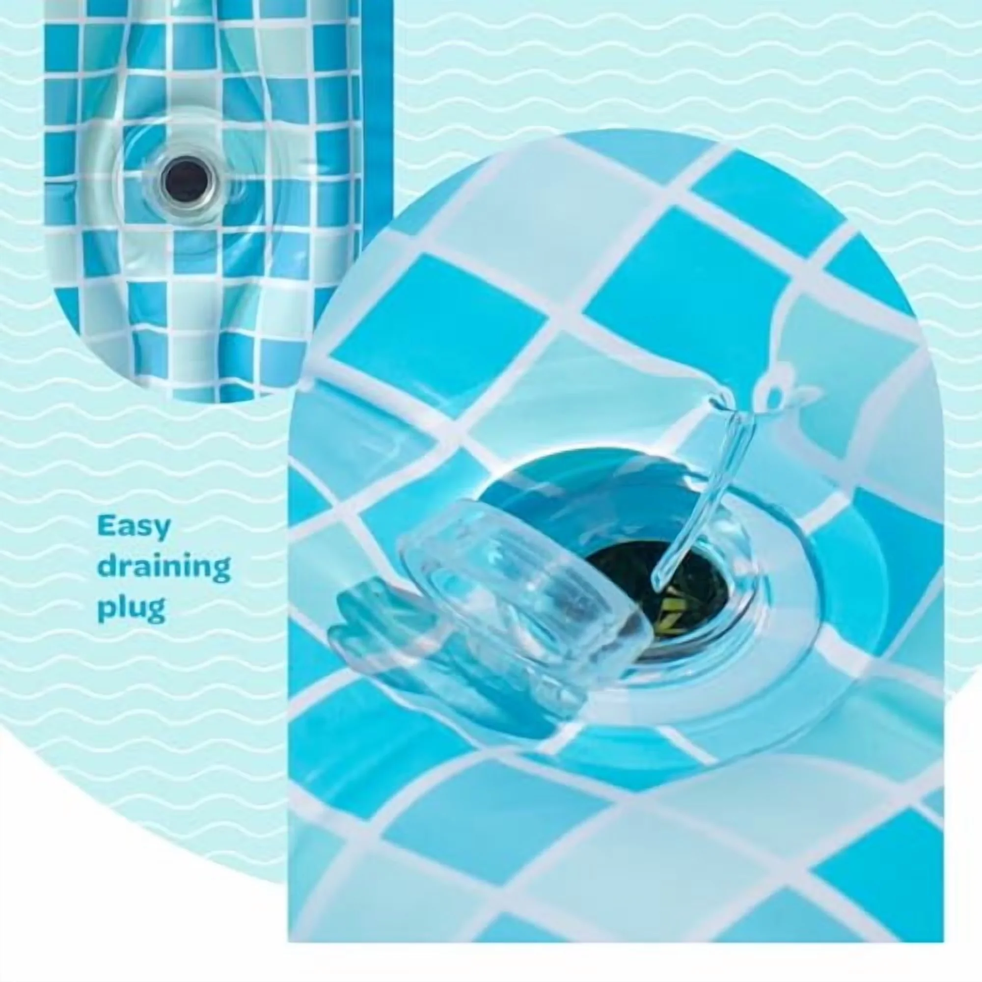 Versatile Inflatable Pool with Puncture Resistant - Large for Daily Use Model 5899D6