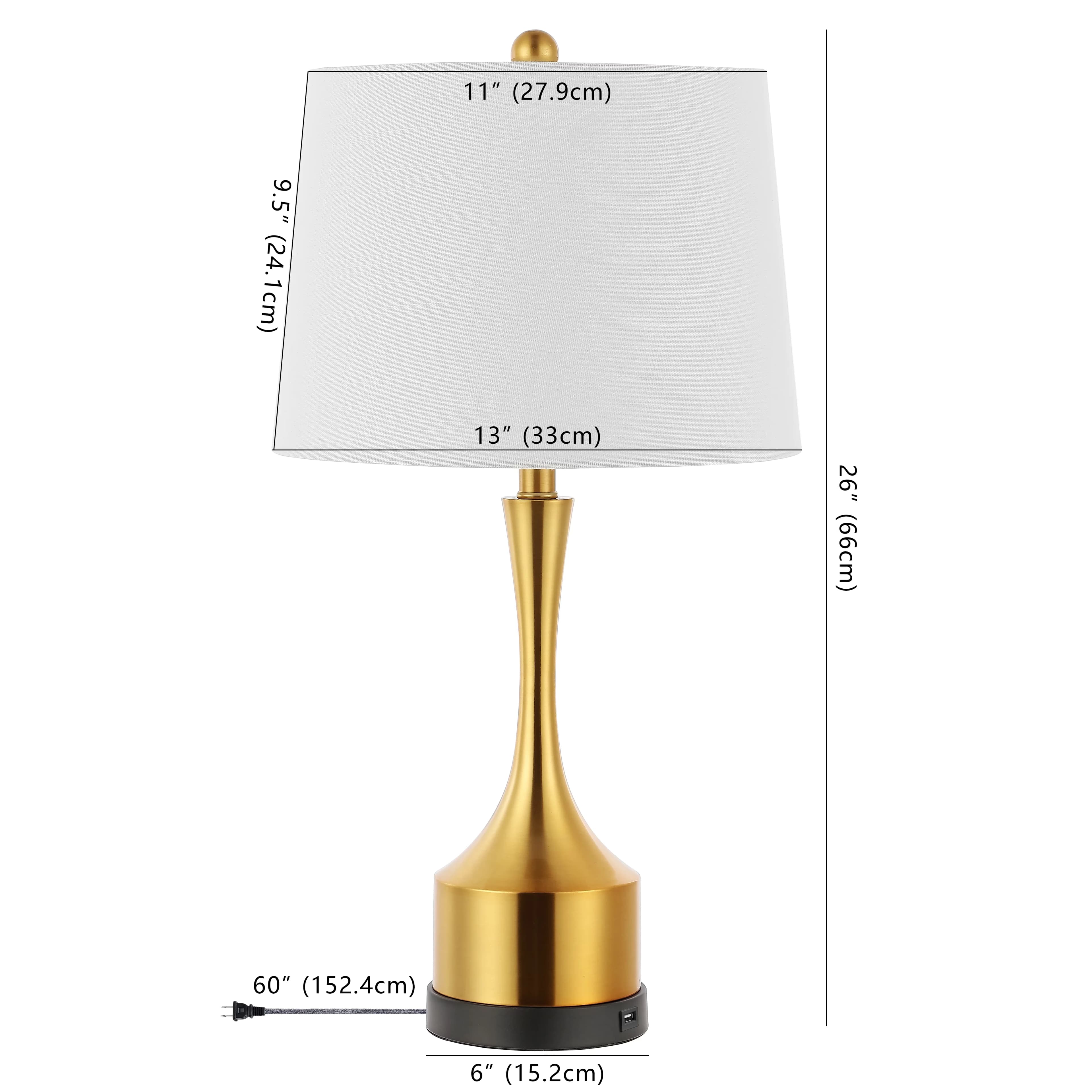 Stylish Table Lamp with LED, Energy Efficient, Accent Lamps - Iron Gold Model DAC749