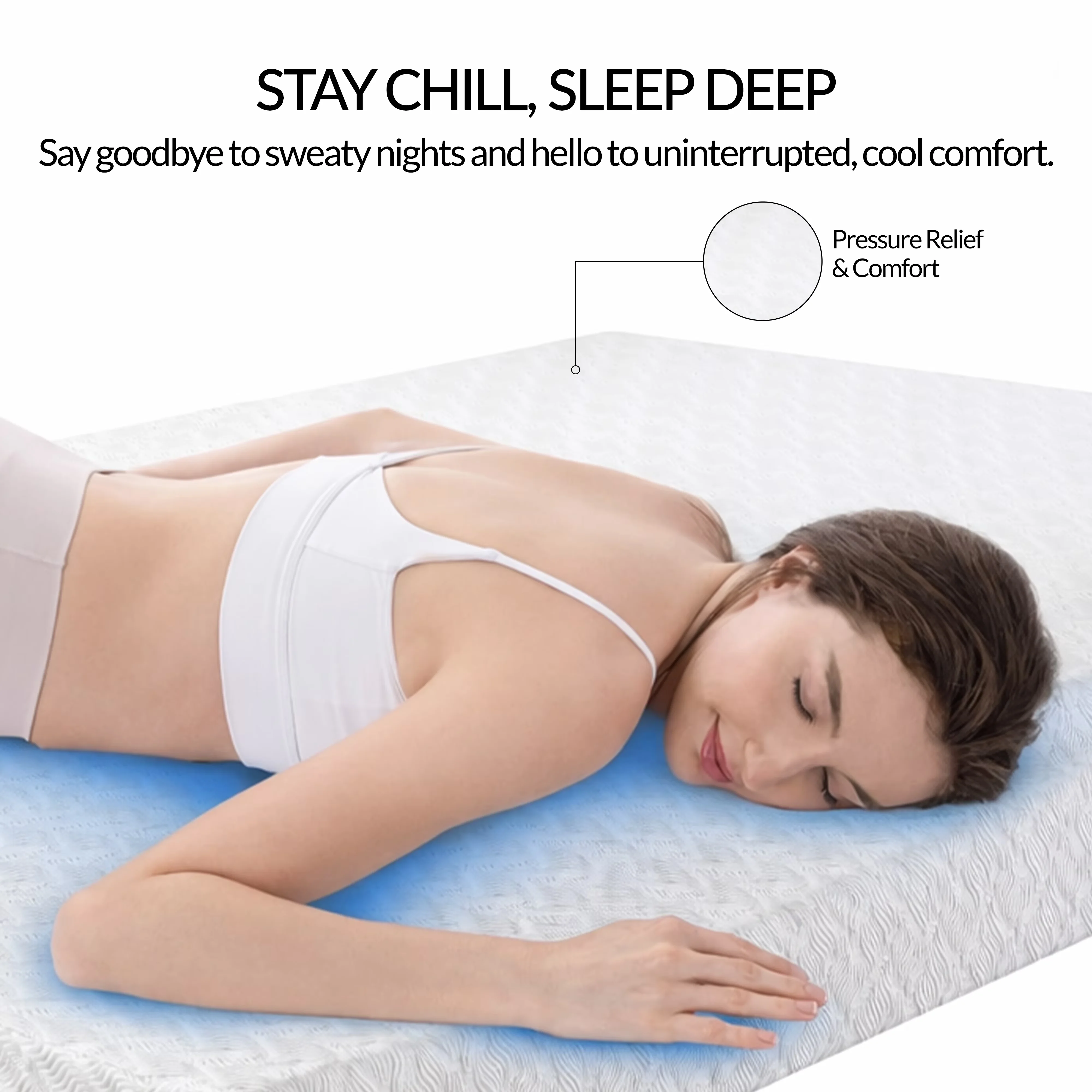 Innovative Mattresses Accessory with Hypoallergenic, Medium Firm - White Memory Foam Model CA661D