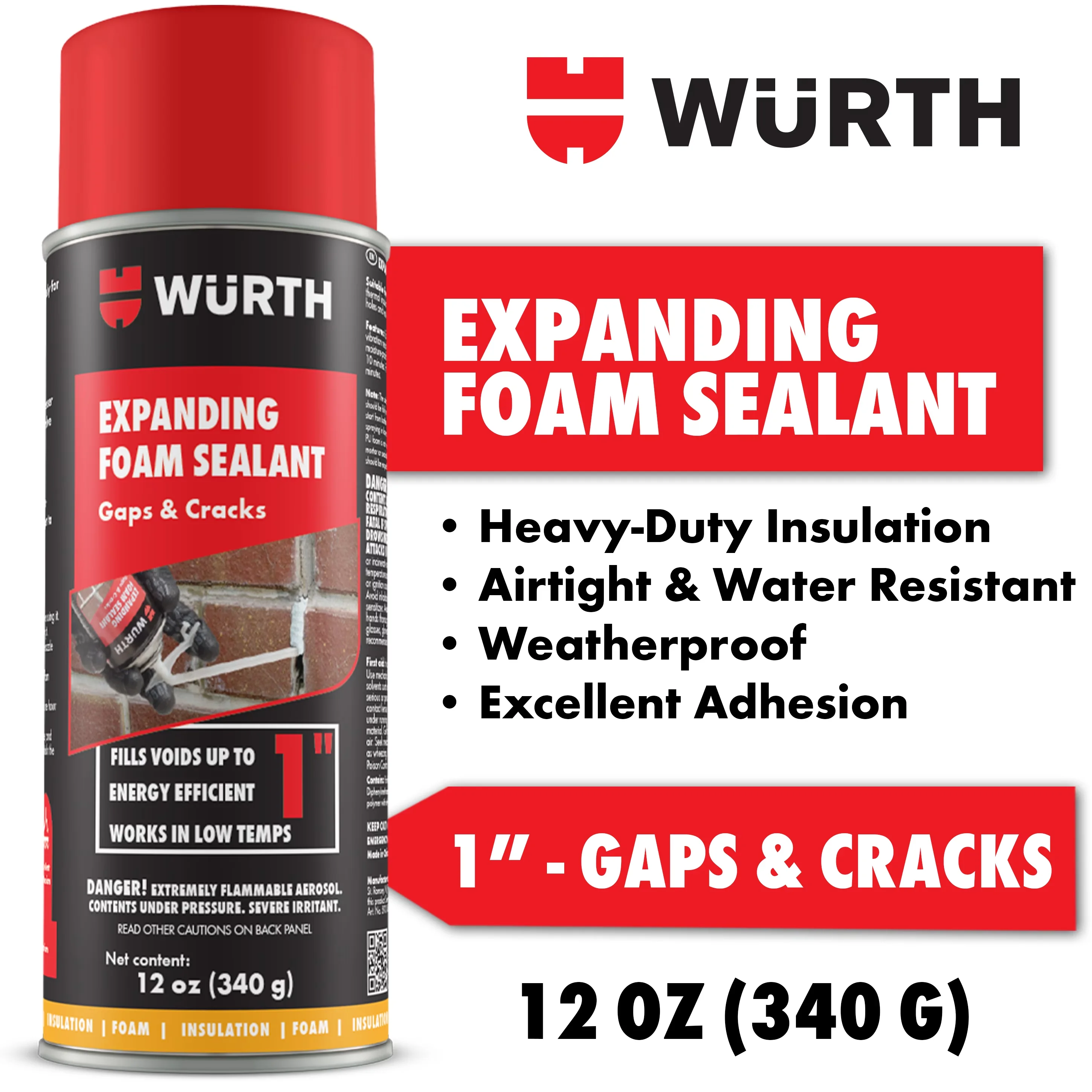 Building Material Durable with Durable, Easy Installation - White Expanding Foam Model C64879