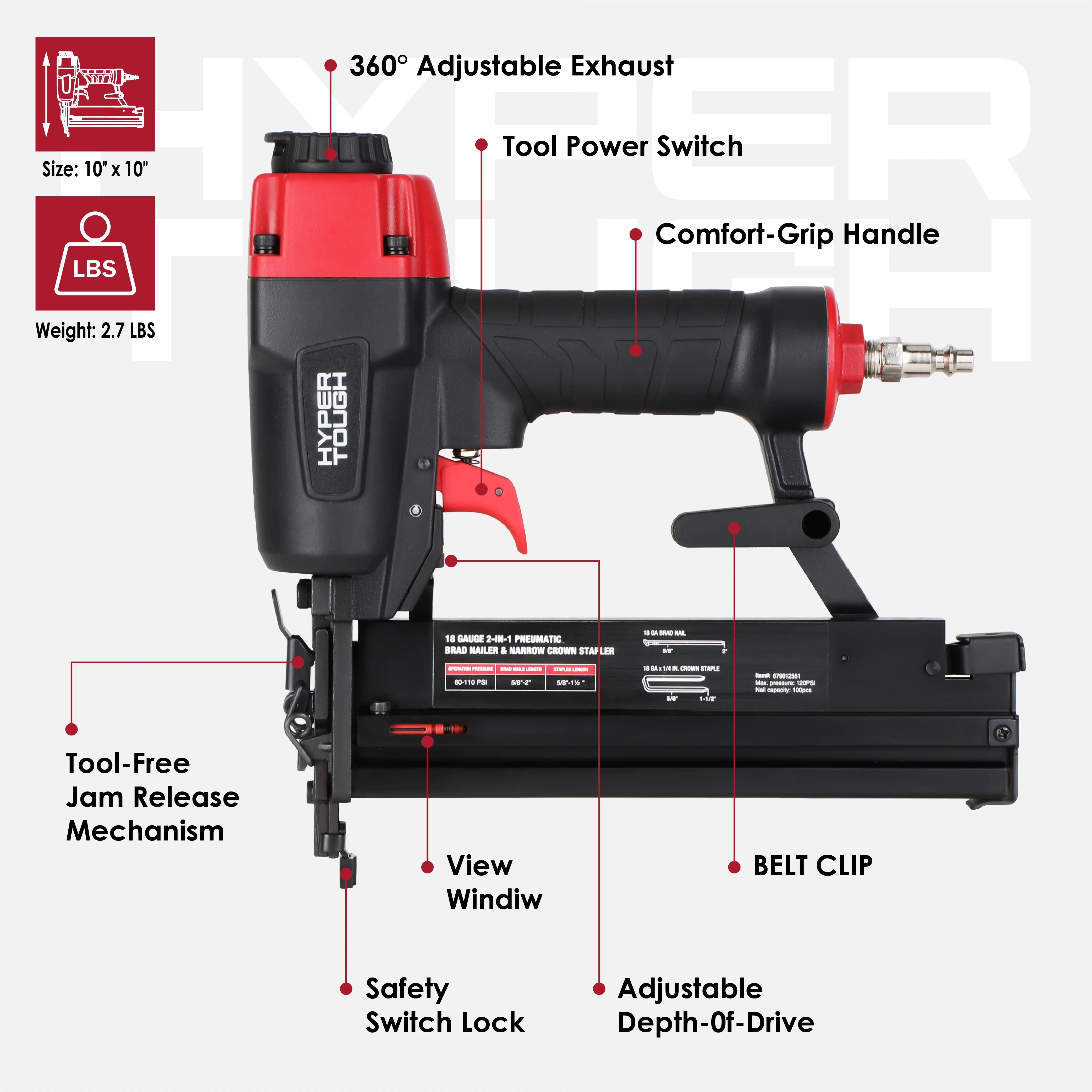 Air Tools Compressor Versatile with Adjustable - 1/4-inch - Universal Fit Model AB4F89
