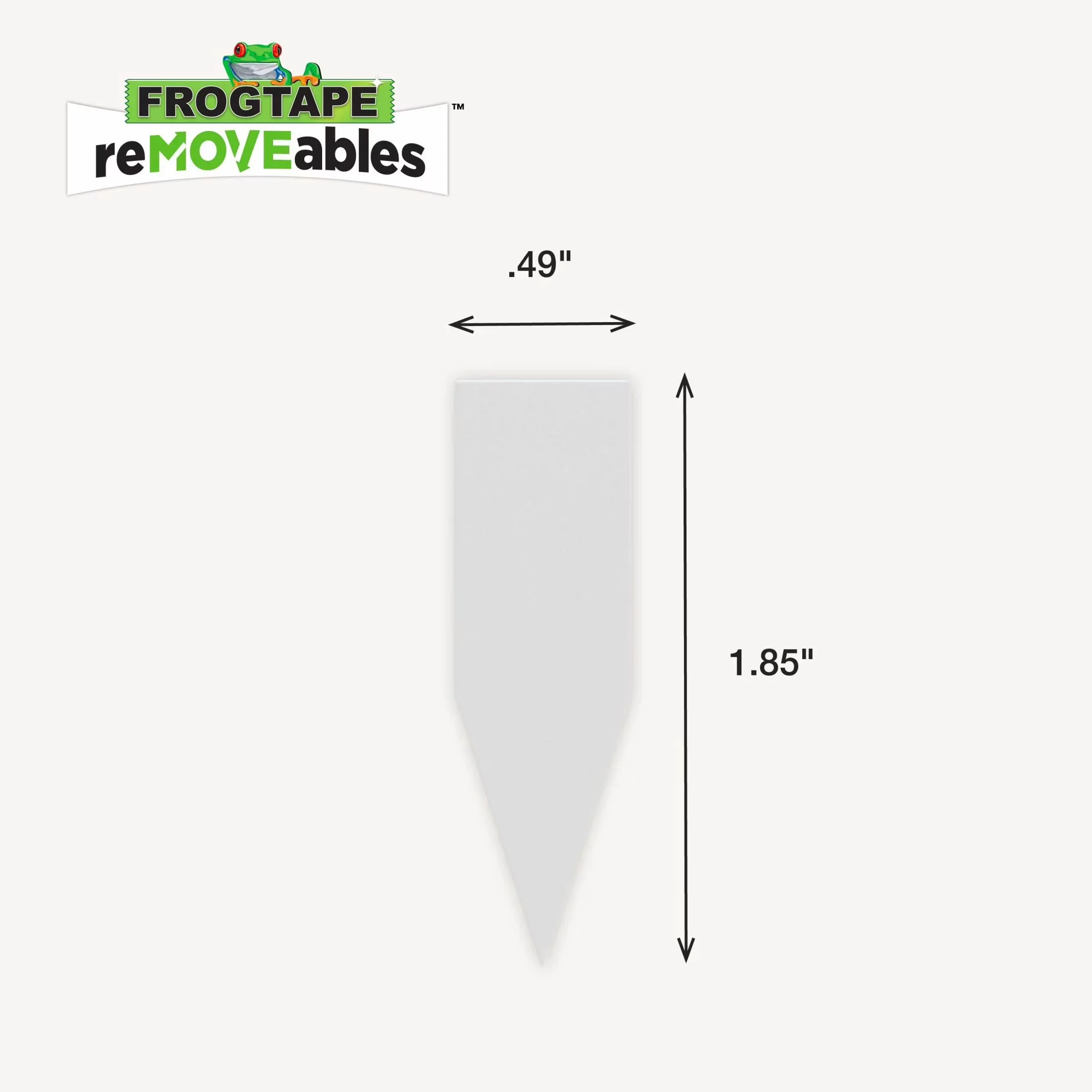 Essential Damage-Free Hanging with 0.5 lbs. Max Per Strip, Brand: FrogTape - Foam White Model 86B66B