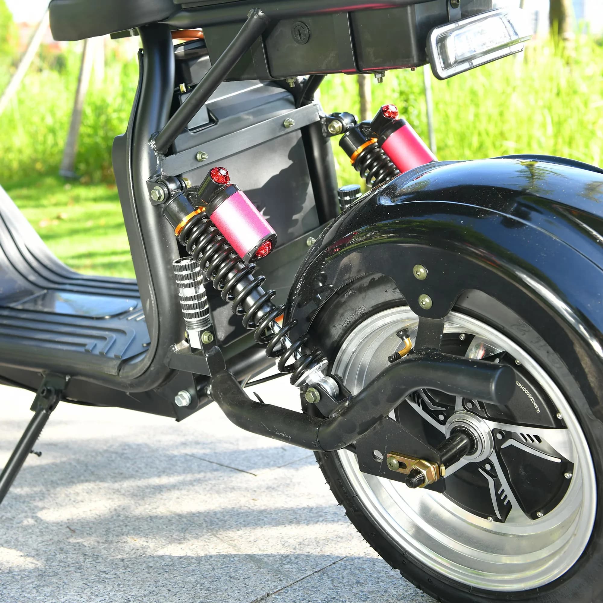 Efficient Scooter with 4000W, Headlights - Plastic, Iron,Weight 117 Pounds Black,Weight 117 Pounds Model 177FB3