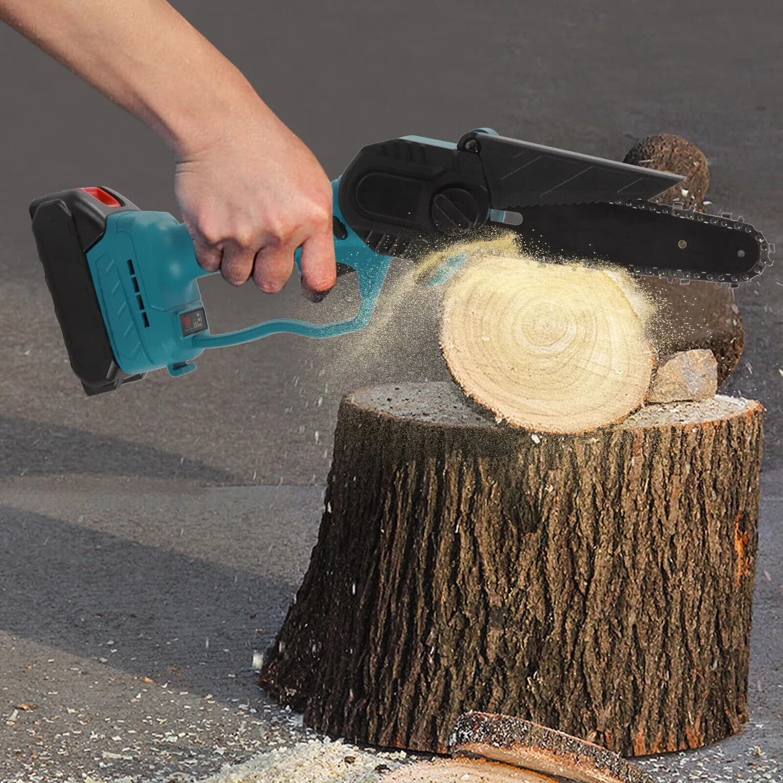 Versatile Pole Saw with Battery, 18V - Blue - Easy to Use Model EDCFFB