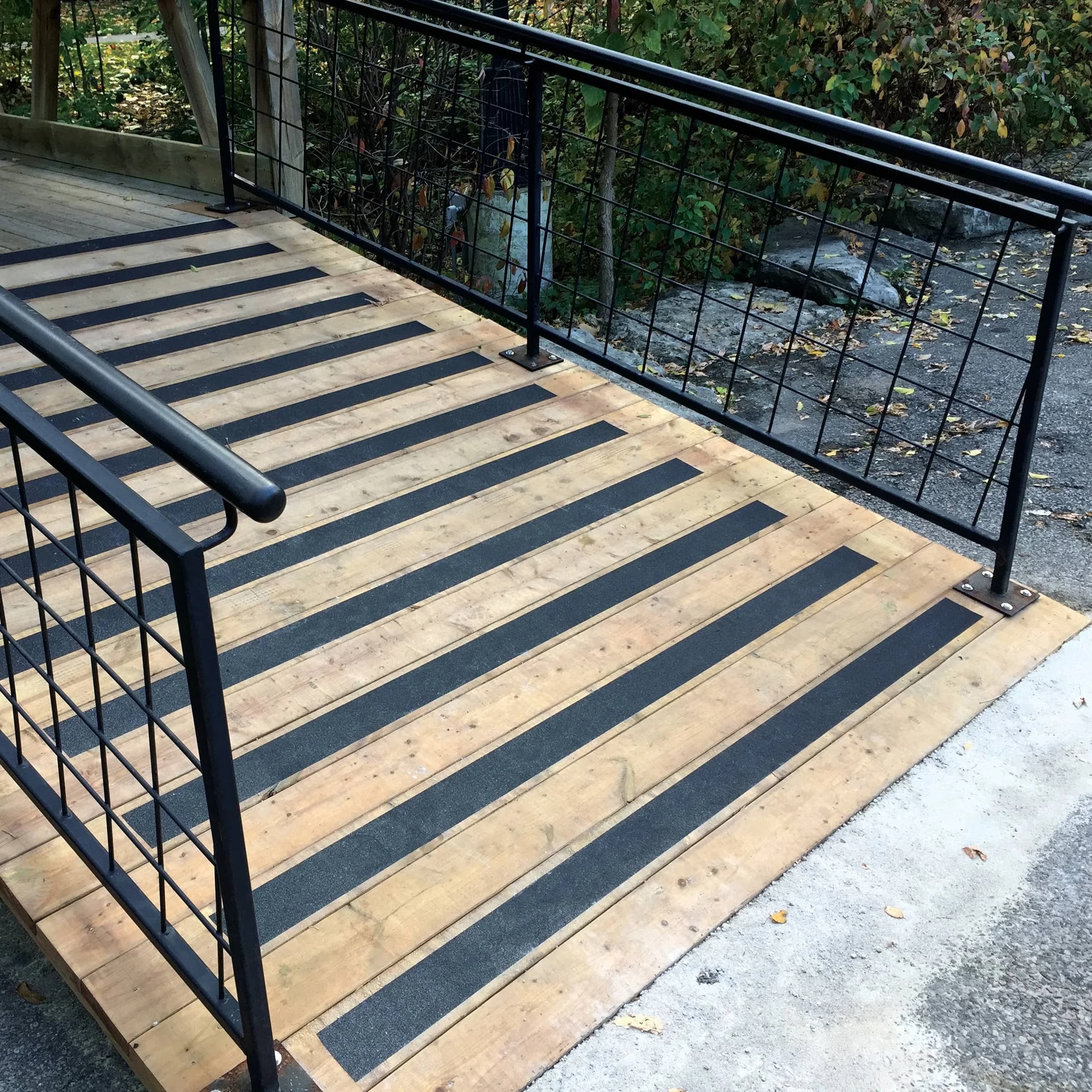 Versatile Building Material with Black, 4" x 60', Gator Grip: Anti-Slip Tape - Pvc Black Model 563EBB