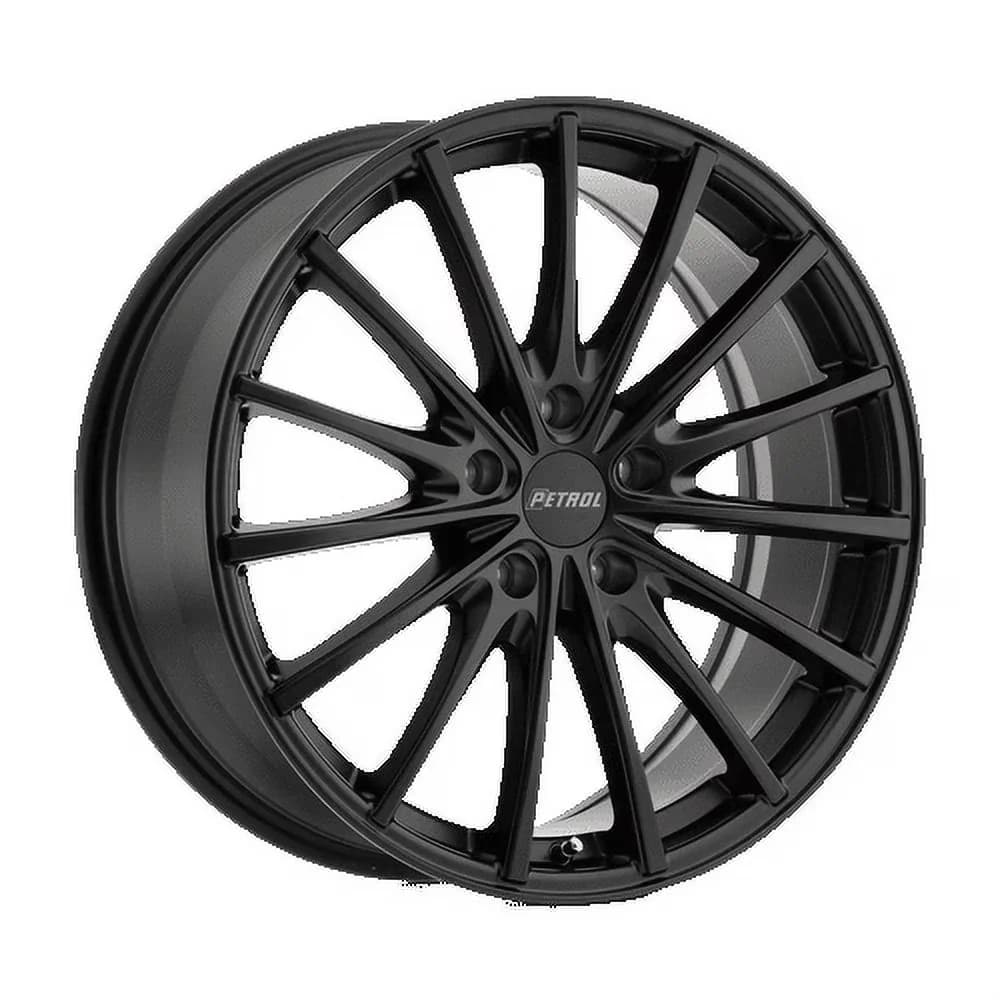 Essential Wheels And Rim with Bolt Pattern: 5x110, Offset: 40mm - Matte Black Aluminum Model B38ACC