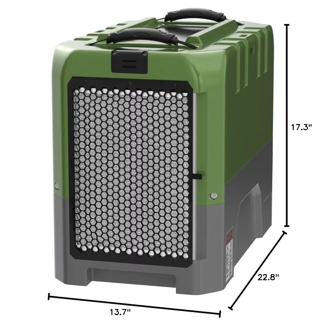Efficient Dehumidifier with Built-In Pump, Automatic Defrost Control - Green Model 04B00E