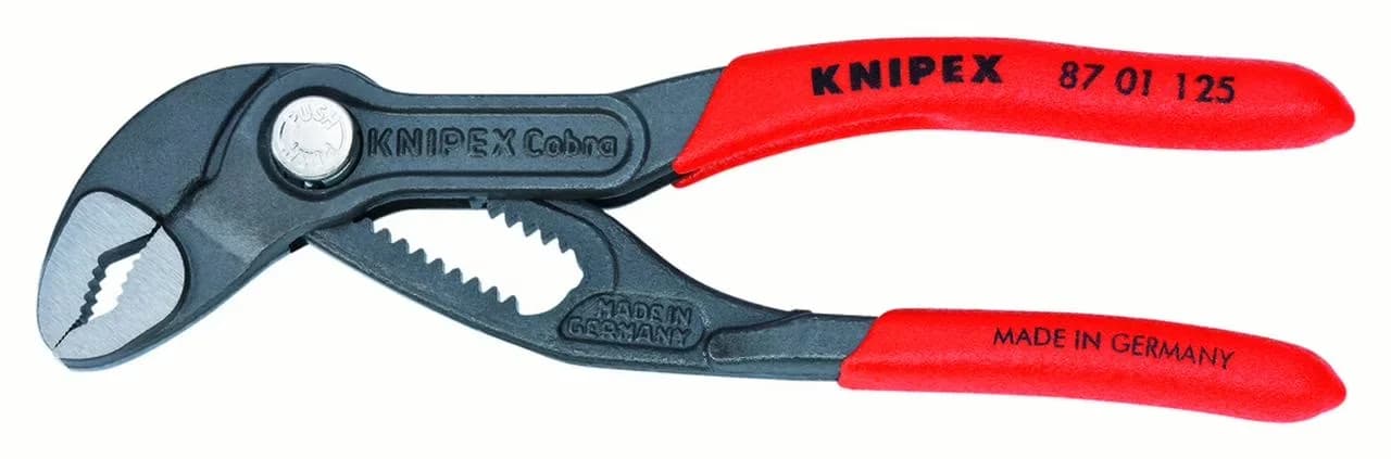 Professional Pro Tool with Self-Locking, 5-Inch Cobra Pliers - Red 5-Inch Model 14D88F