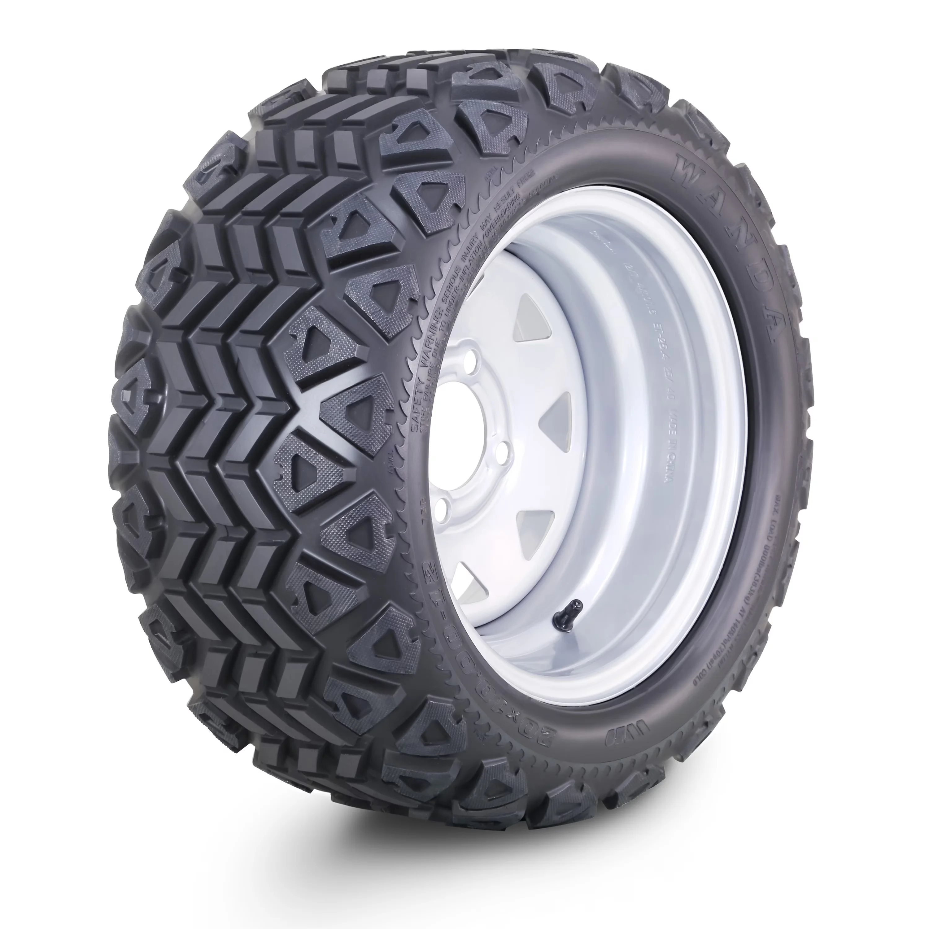 Efficient Golf Cart Tire with Smooth, Wheel Assembly 20X10-12 - Rustic Charm Model AF4924