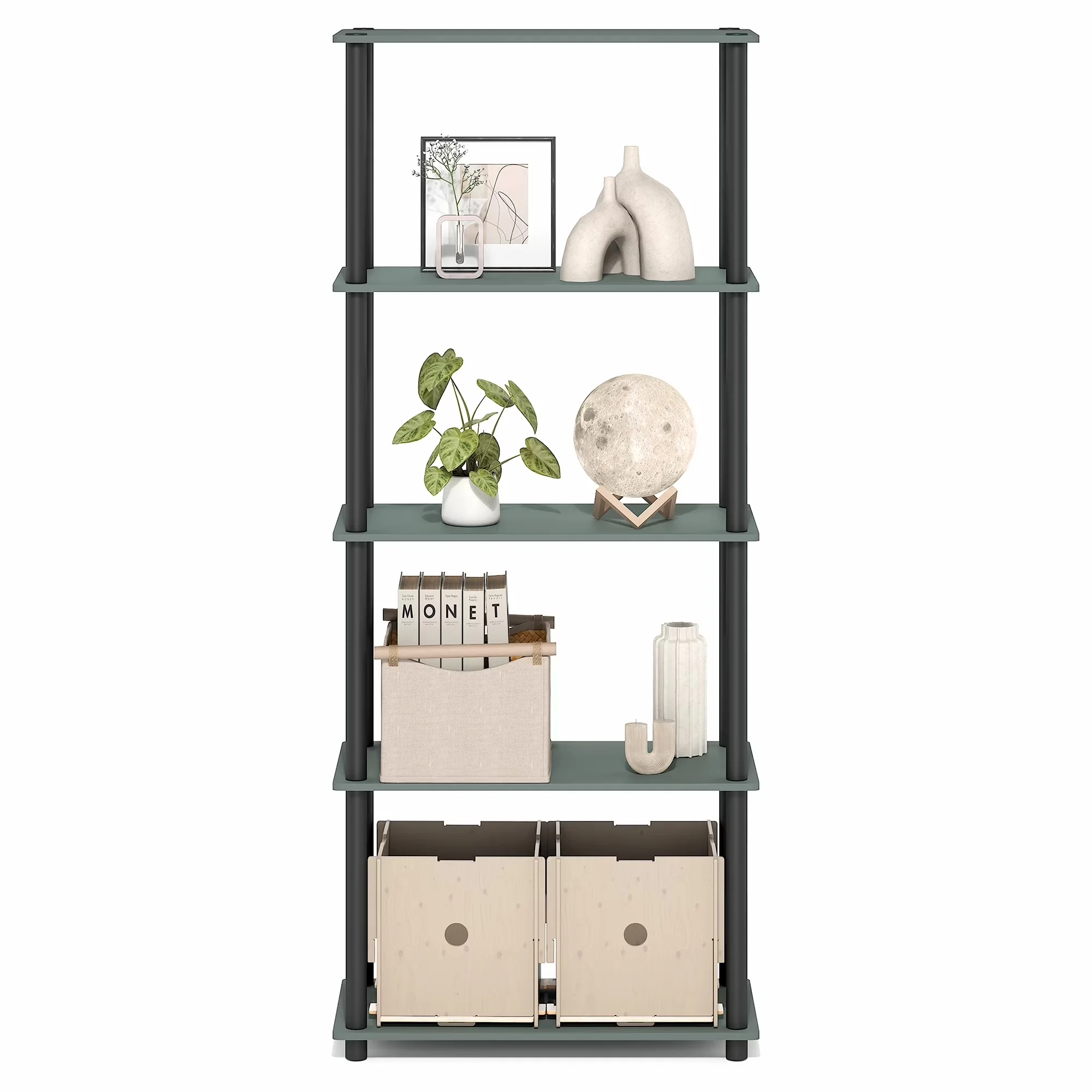 Premium Garage Storage Supply with Contemporary, Adjustable - Green Particle Board Model EBCD73