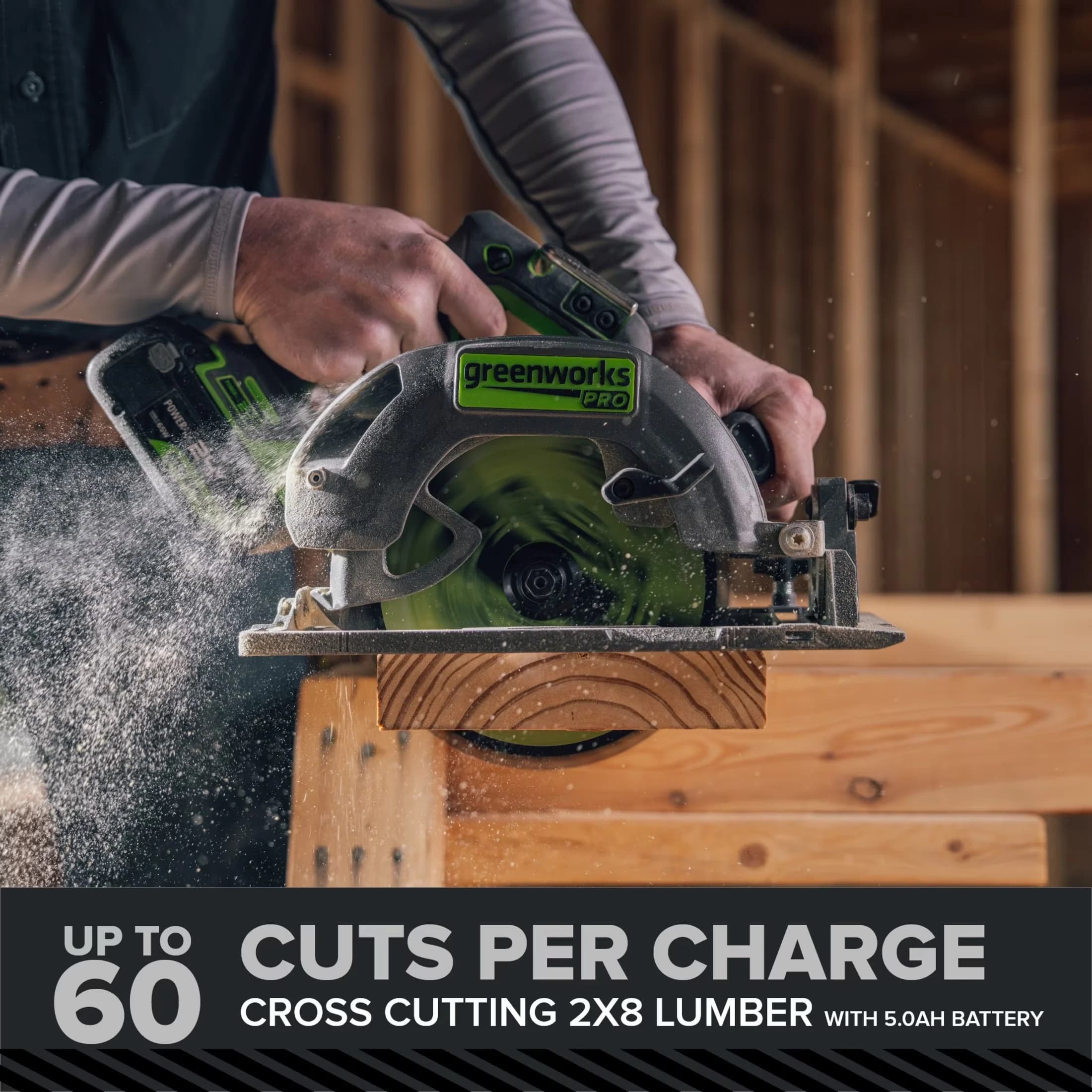 Essential Power Saw with Battery, 24V, Easy Storage - Low Maintenance Model 5EC286
