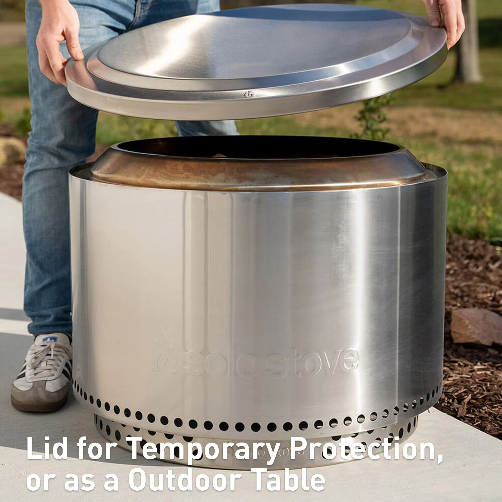 Outdoor Heating Premium with Portable, Camping Accessories - Silver Stainless Steel Model CD7FFE