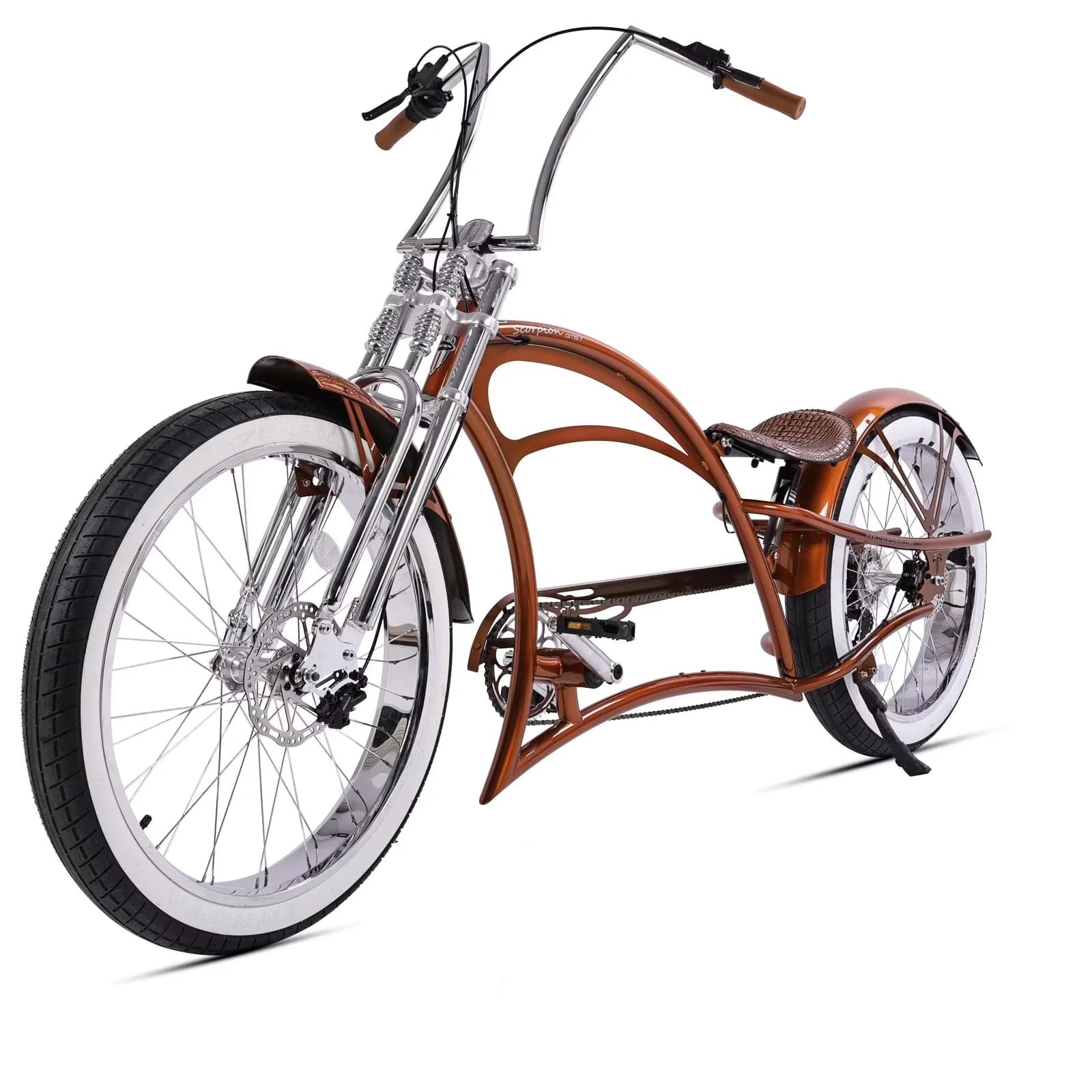 Cruiser Bike Quality with Adjustable Speed, Adjustable Seat Height - Brown Model 8C29AF