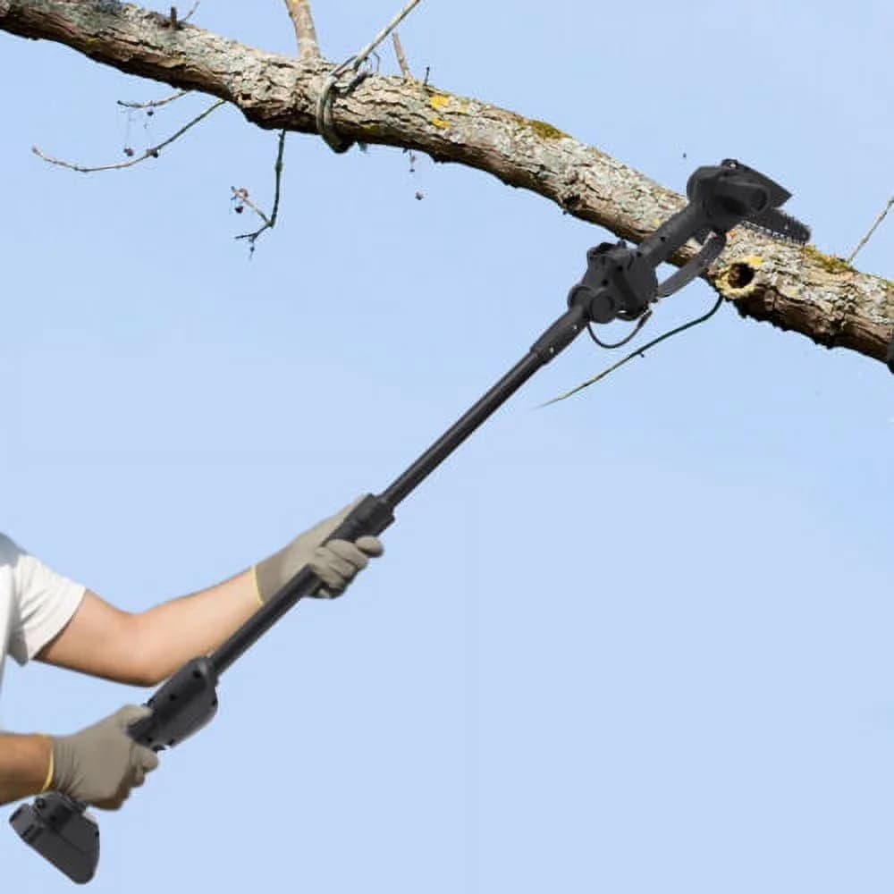 Pole Saw Essential with Battery, 550W, 2in1 550W Cordless - Black - Traditional Style Model EC4CC2