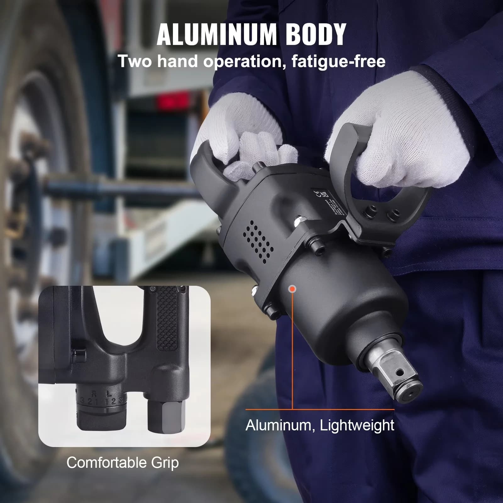 Air Tools Compressor Quality with Adjustable, Ergonomic Design, Lightweight - Model CEB570