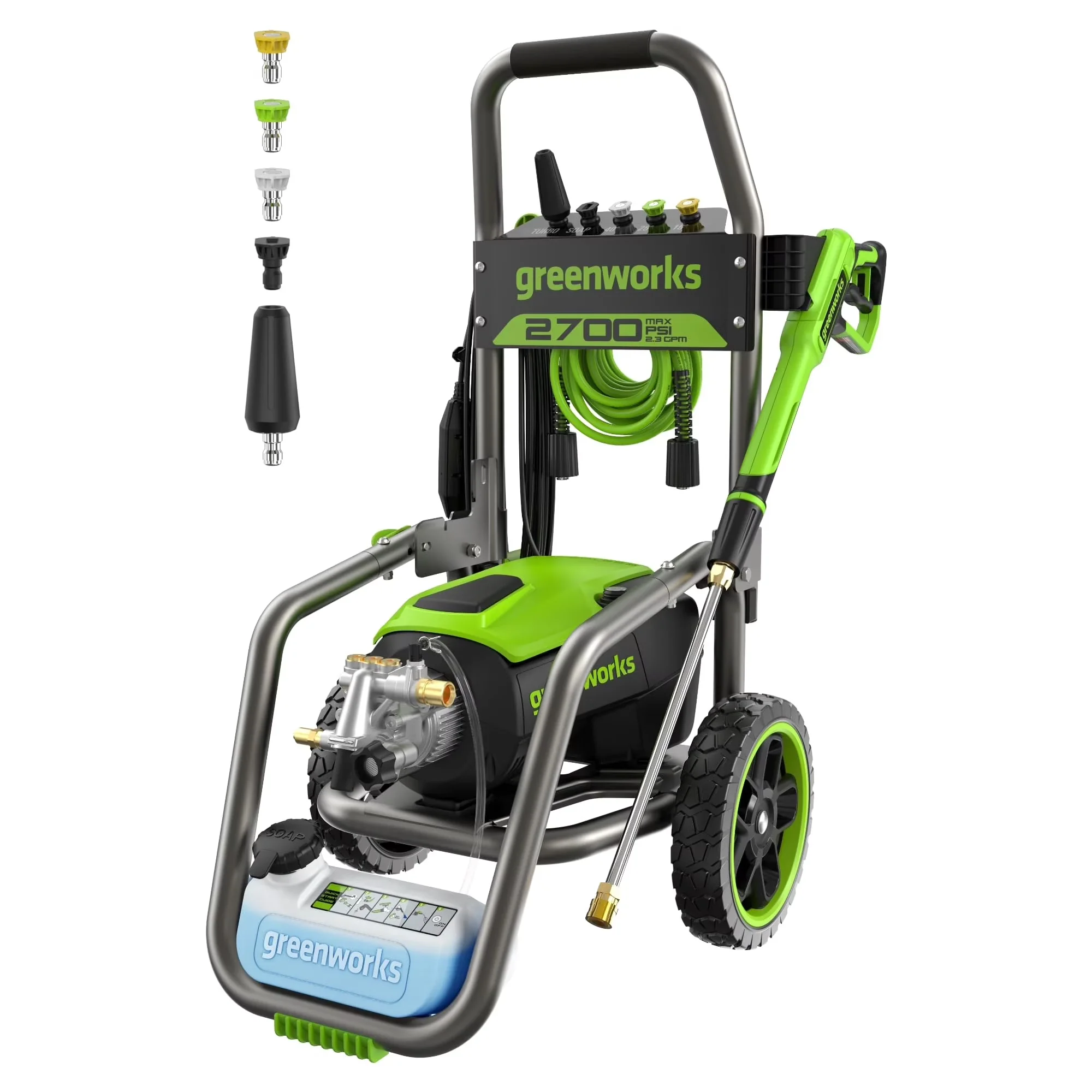 Pressure Washer Efficient with Interchangeable Wand, Adjustable Wand, Quick Connect Tips - Model 6C8671