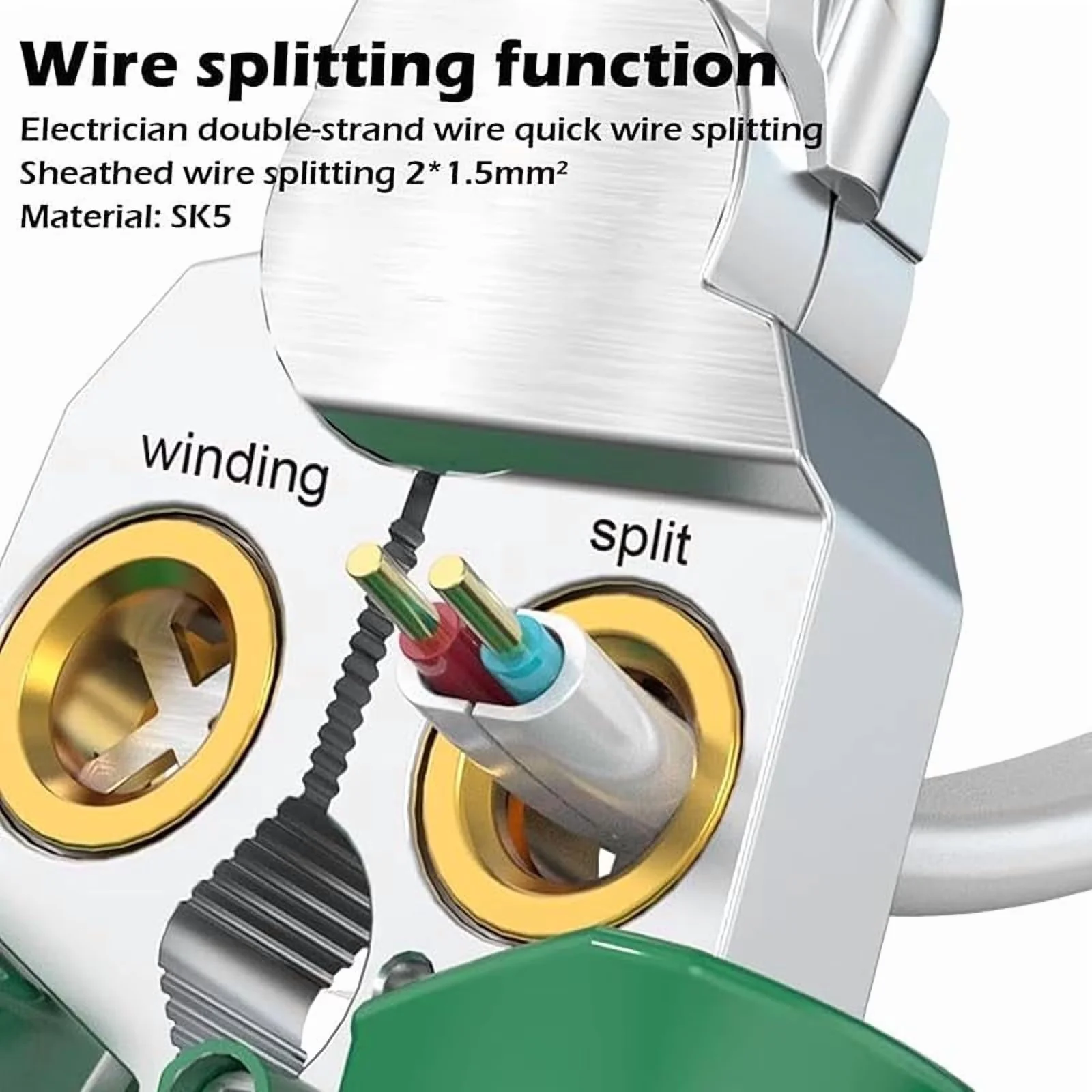 Versatile Woodworking with Adjustable, Pinzas De Electricidad - Gray 8 in 1 Model 12EE48