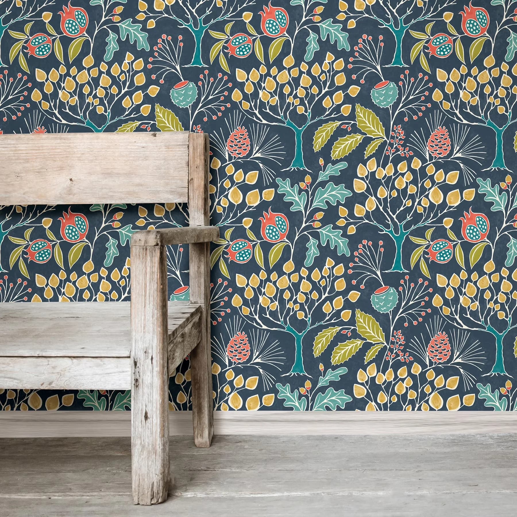 Compact Wallpaper with Removable, Covers about 30.75 sq. ft, 30.75 Sq. ft. 1 count - Vinyl Multicolor Model 0DFF06
