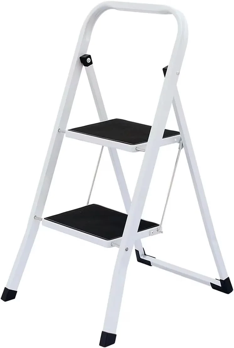 Ladders And Step Stool Quality with Lightweight Folding Stools, 2 Ladder - Stainless Steel Black for Kitchen Model DE37DB