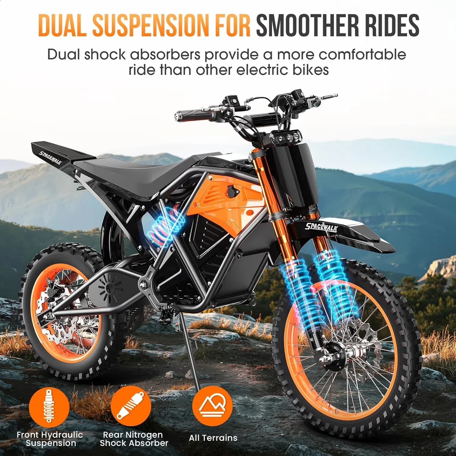 Premium Electric Bike with Battery, 3000W, 48V - Industrial Grade Model 5DA922