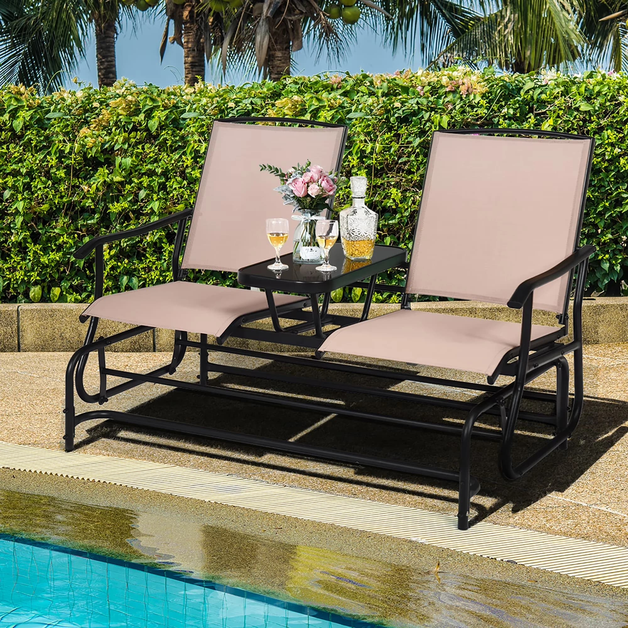 Innovative Patio Chair with Weather-Resistant, Modern - Steel Frame, Fabric Model 857835