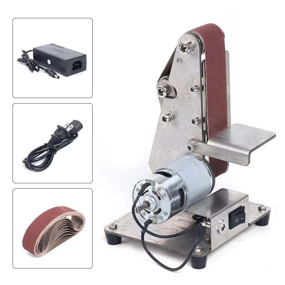Woodworking Modern with 12V, Adjustable, Mini Belt Sander - Contemporary Style Model 6B0F27
