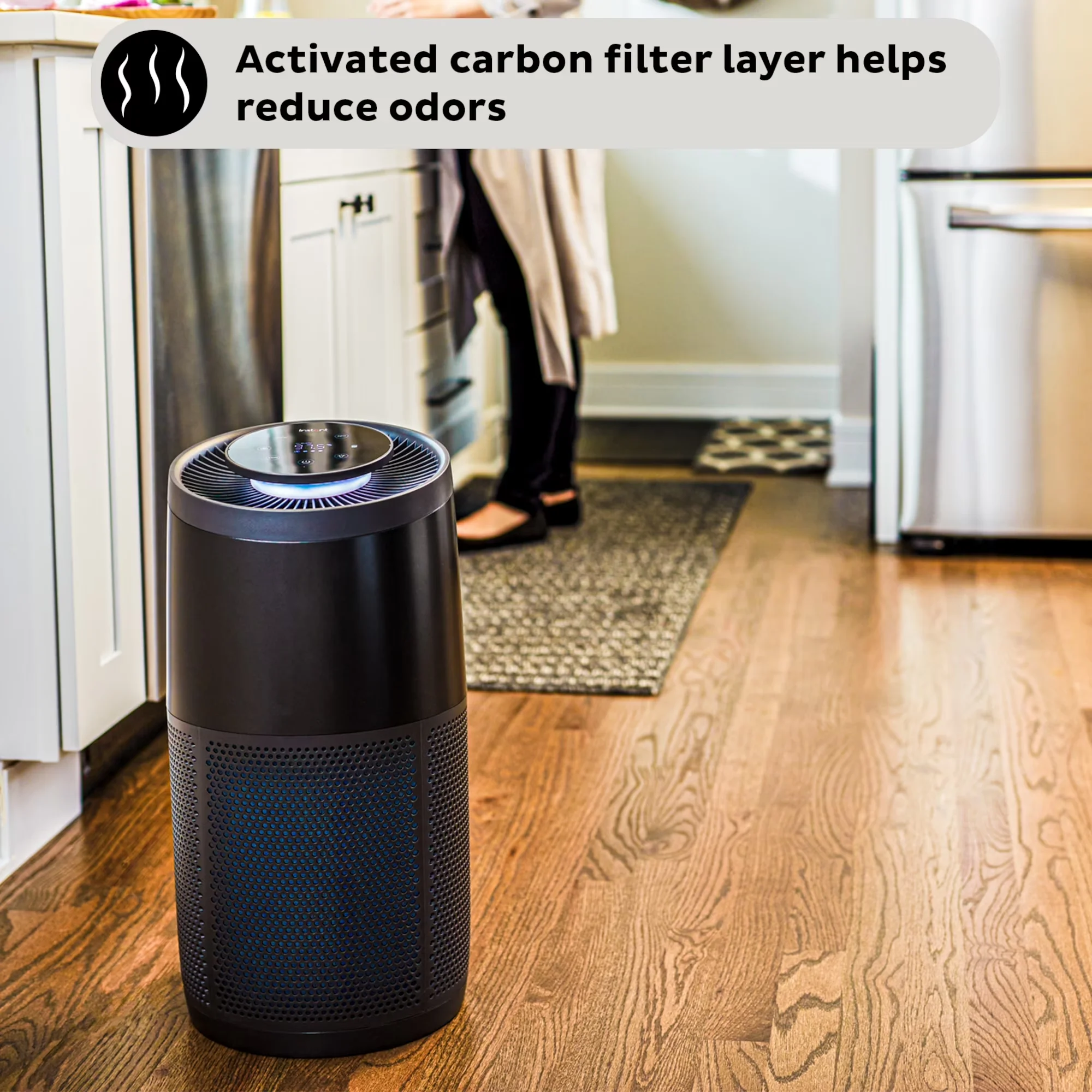 Quality Air Purifier with Automatic Shut-Off, Variable Speed, Filter Change Indicator - Black Model 5B6AEA