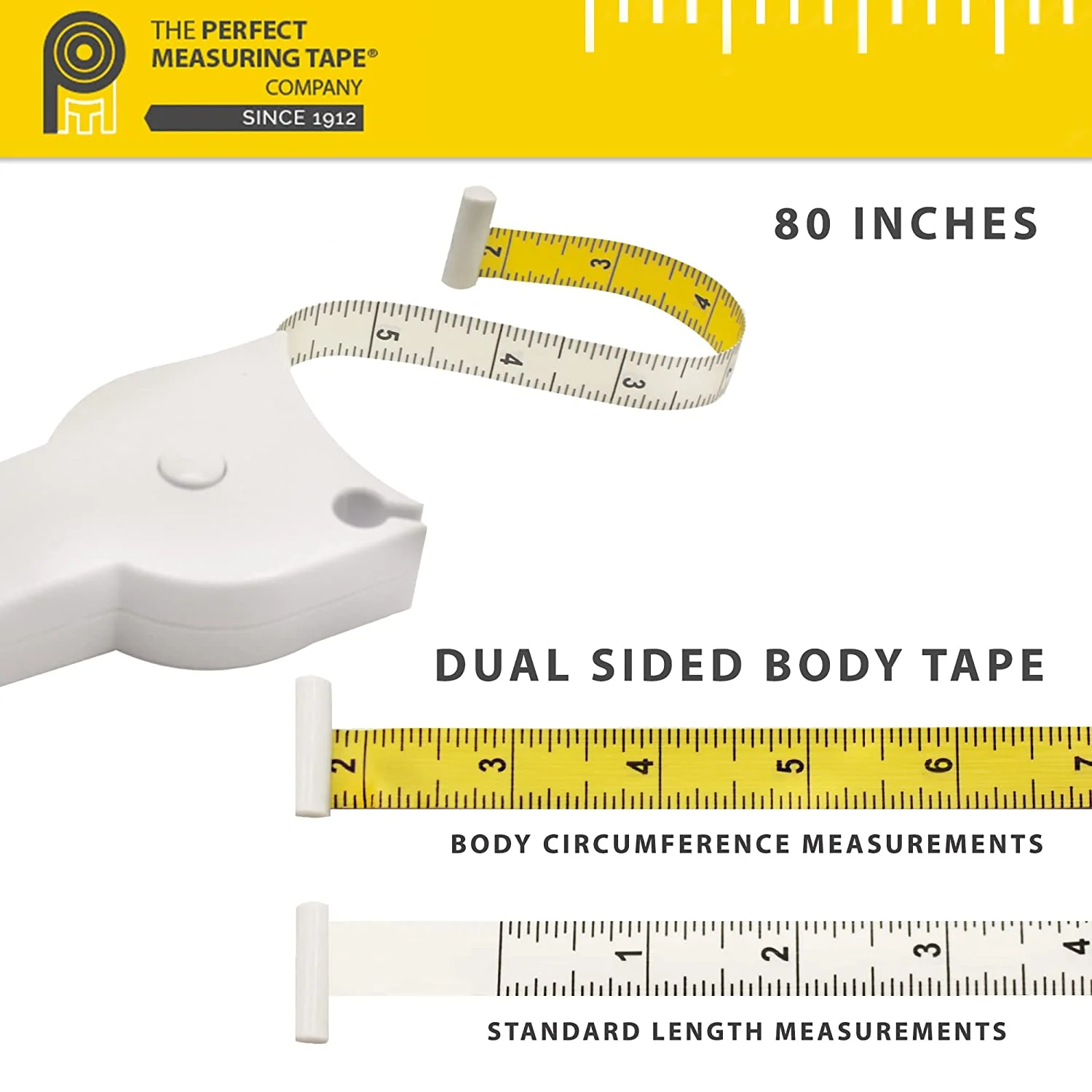 Essential Measuring Layout - White Vinyl; Fiberglass 80 inch for Daily Use Model 30D28F