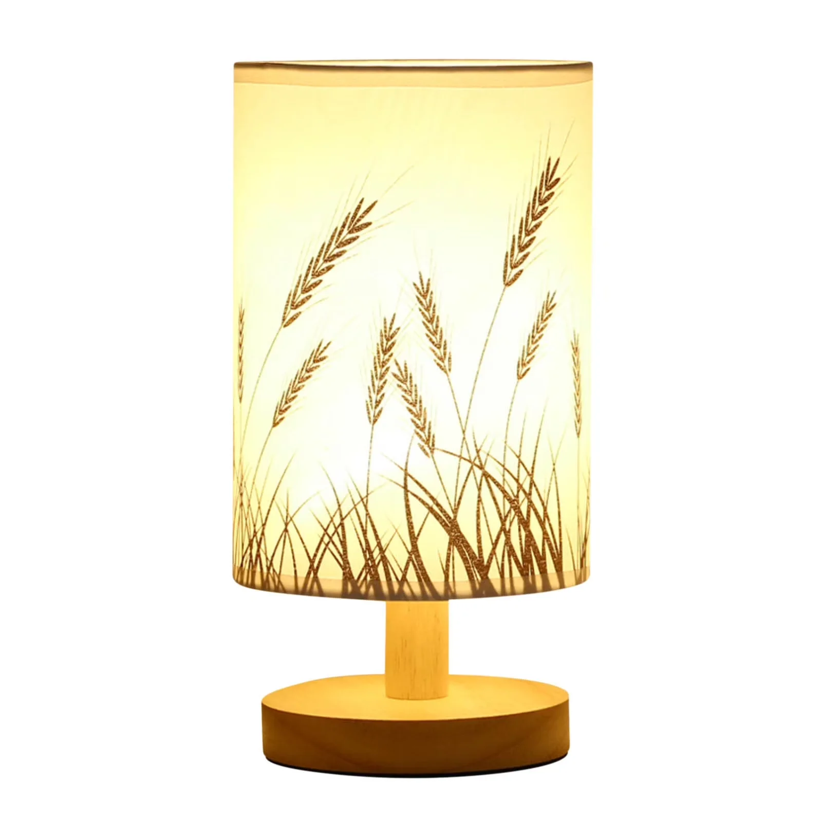 Desk Lamp Premium with LED, Bedside Lamps, SLYNSHome Bedside Table - Wood White for Bedroom, Home Model 41FA27