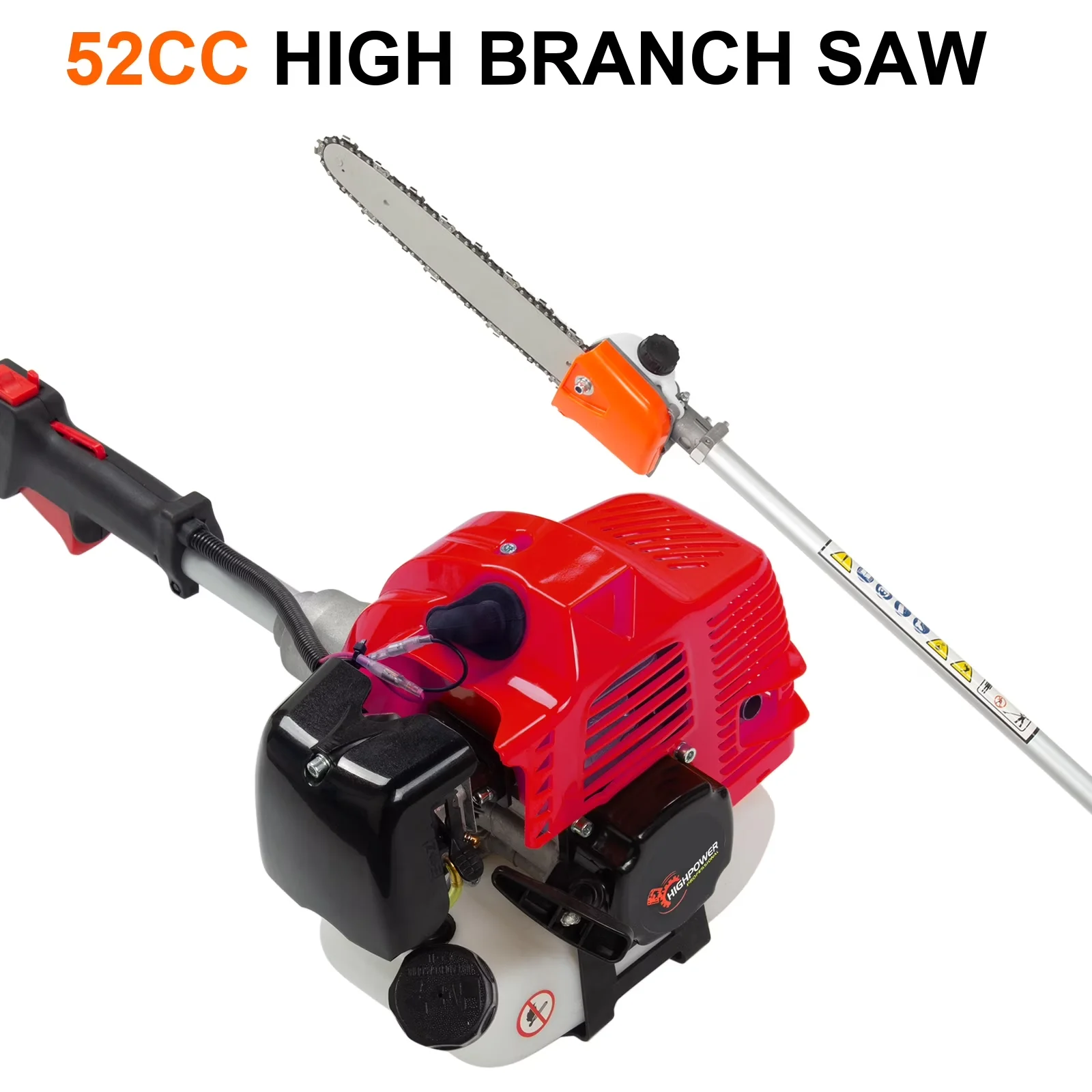 Premium Pole Saw with Anti-Vibration - 52CC - Heavy Duty Model 23C834