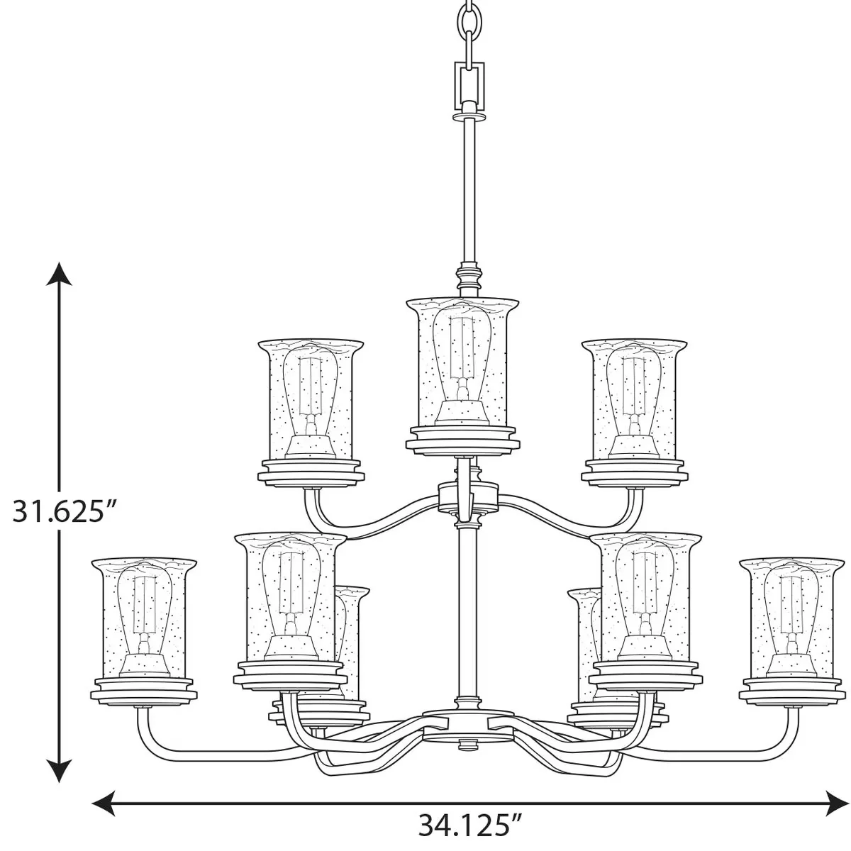 Efficient Ceiling Lights Fixture with Incandescent, Energy Efficient, Coastal - Steel Gray Model A72BAE