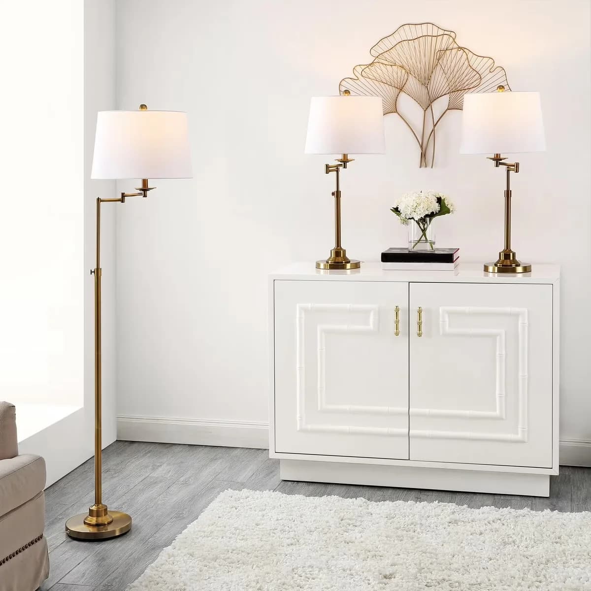Table Lamp Efficient with LED, Modern, Nadia Modern Lamps - Gold Metal Model 5D5EC5