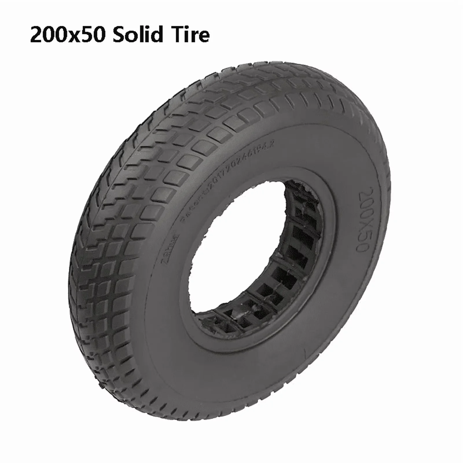 Essential Motor Home And Rv Tire with Anti-Collision, 8 Inch 200x50 Solid Puncture-Proof - Model 2FD4D0