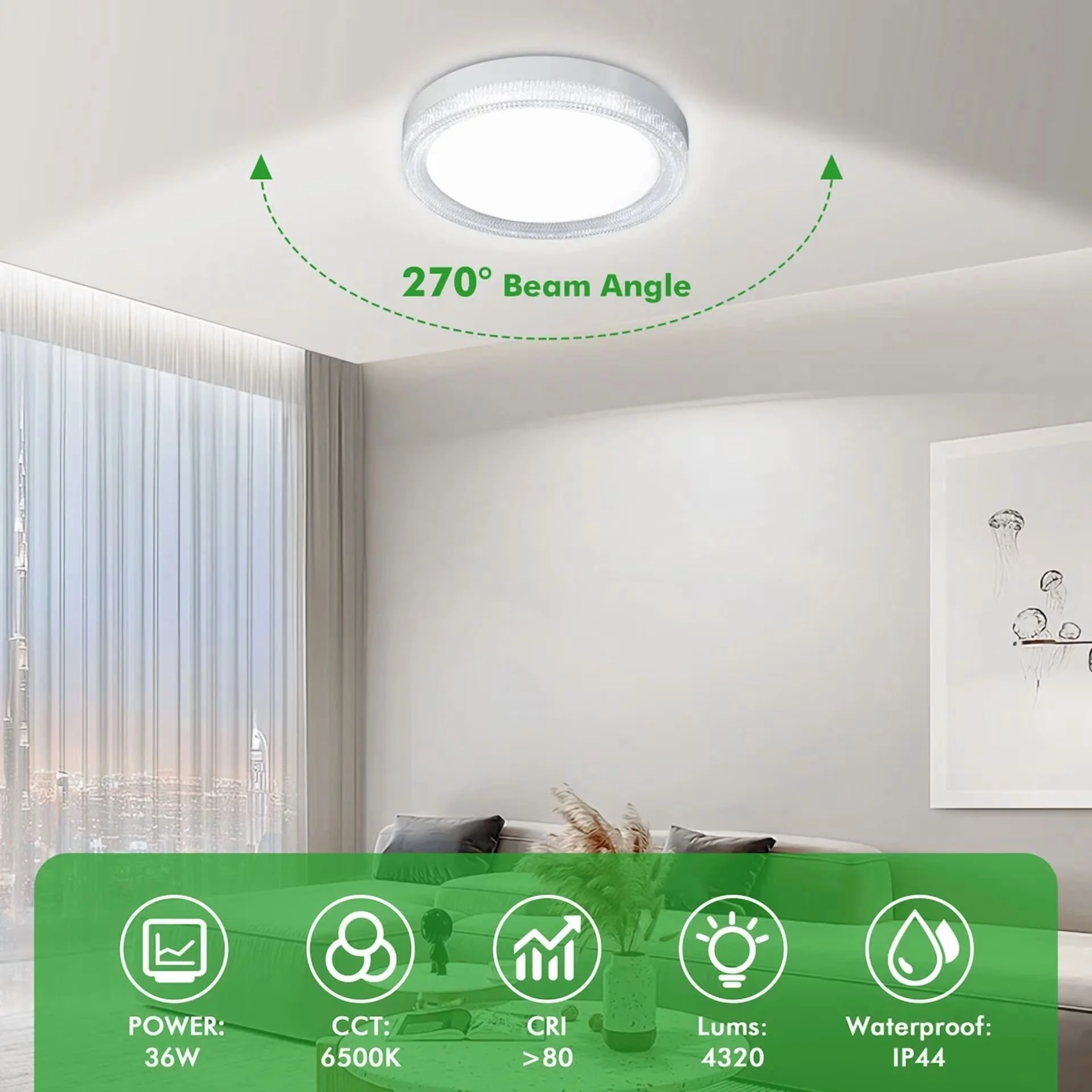 Innovative Led Lighting with LED, 36W - Modern Design Model A09931