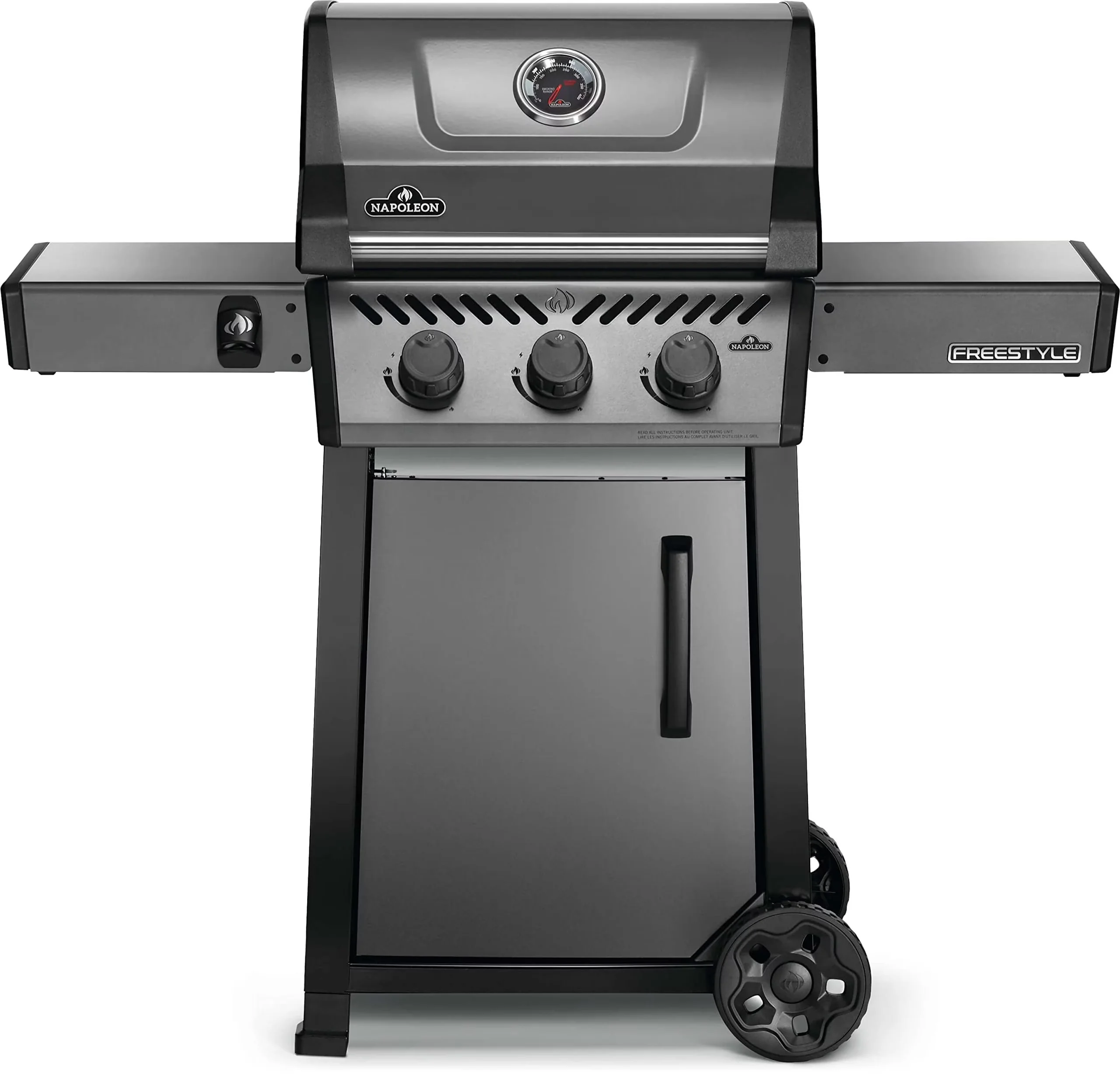 Innovative Gas Grill with Rust Resistant, Stainless Steel Cooking Grates - Steel Gray Model C44E24