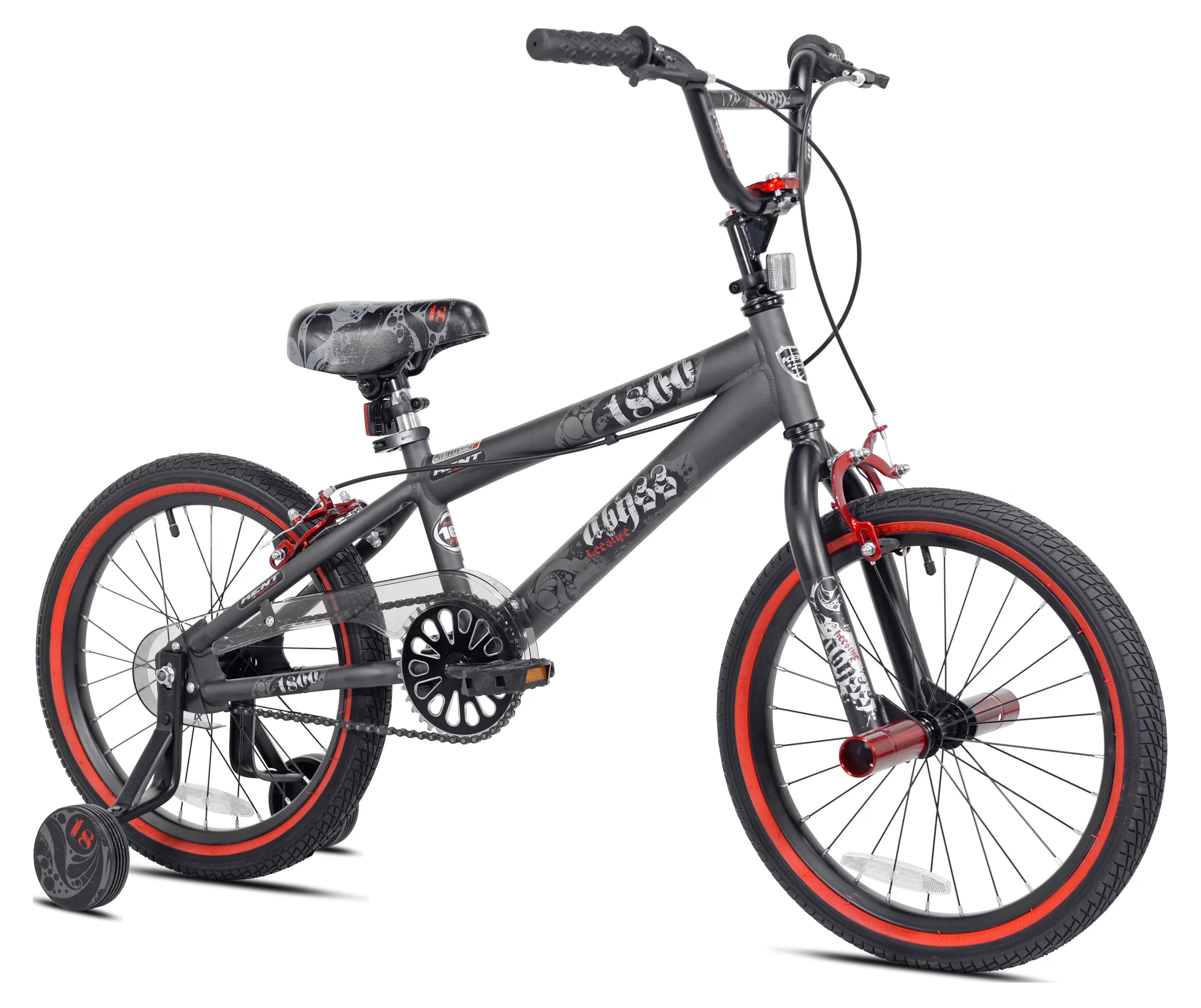 Essential Kids Bike with Adjustable Seat Height, Adjustable Handlebar Height - Black Model C7AEFD